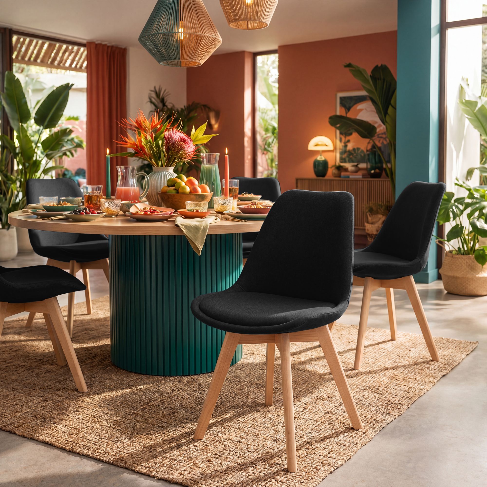 Silla de comedor Linares elegante, cómoda y fácil de limpiar Ideal para tu hogar
