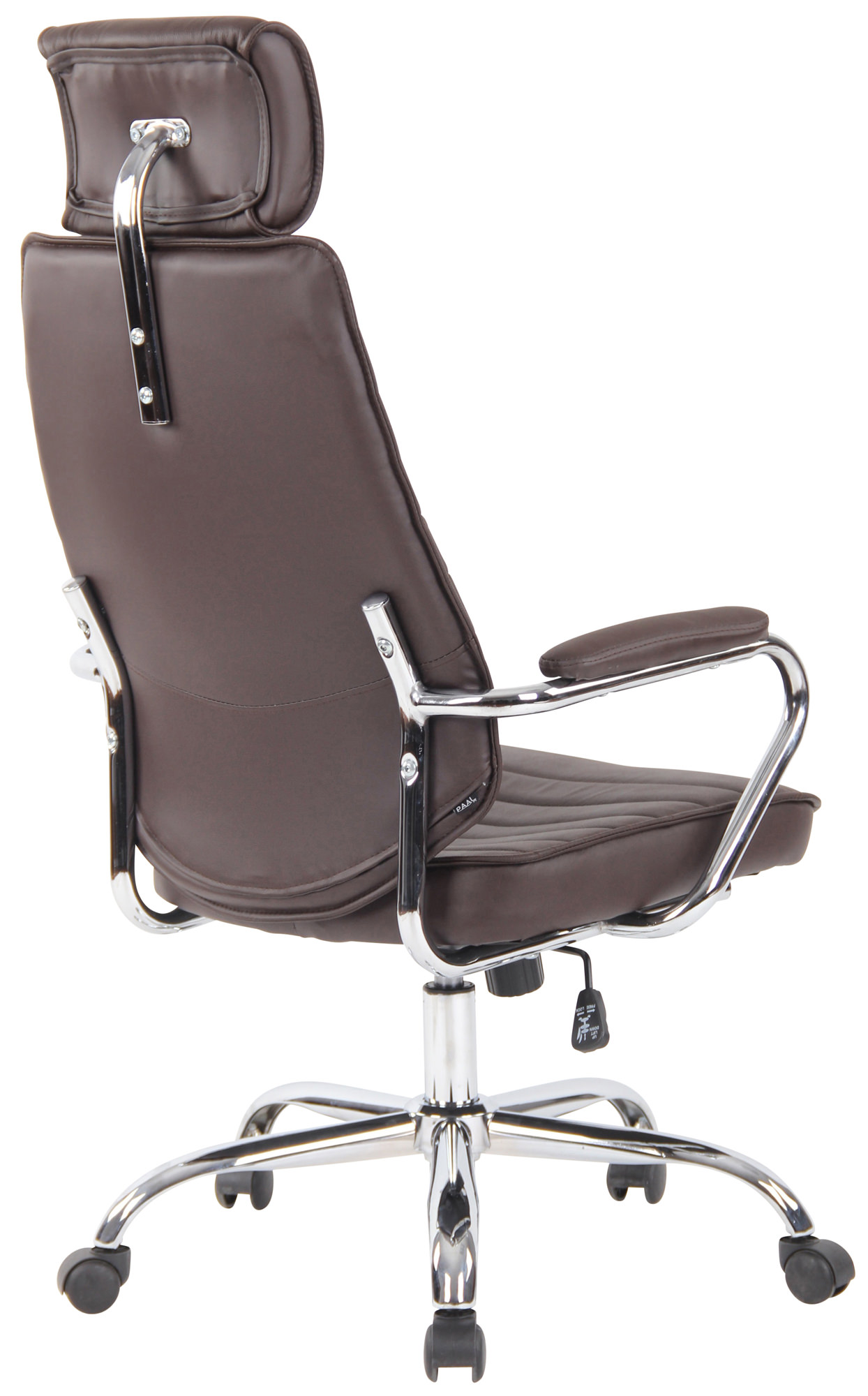 Silla de oficina Rako de cuero auténtico