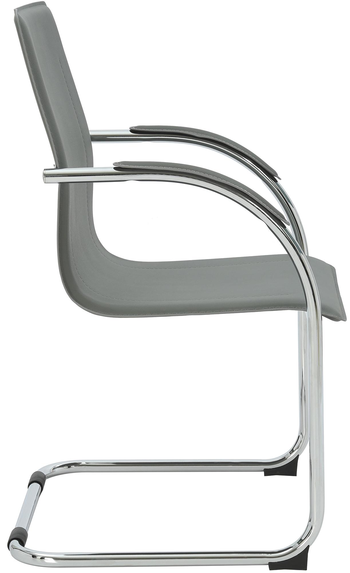 Silla cantilever Noeleen de piel sintetica