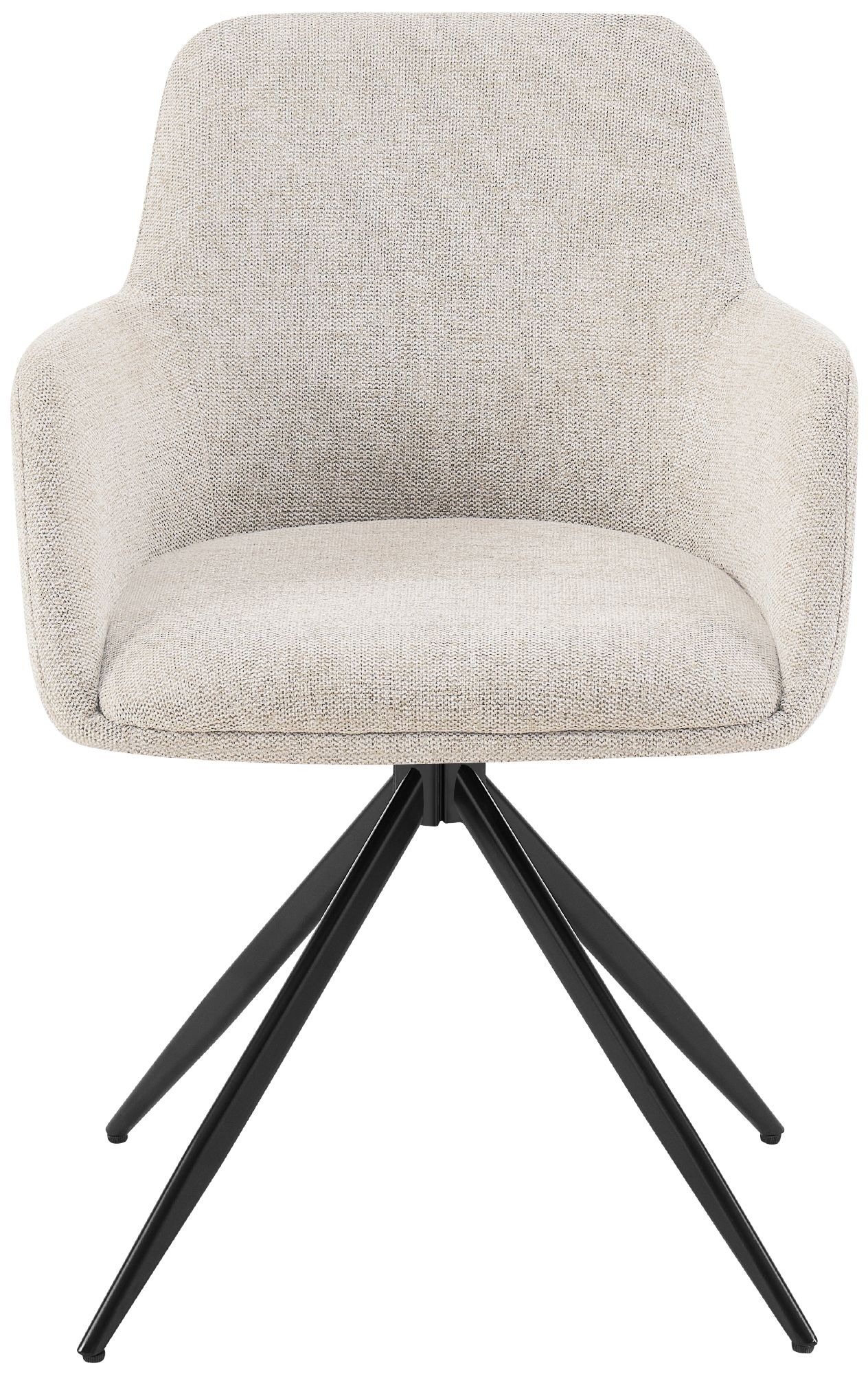 Silla de comedor Olema tapizada en tela