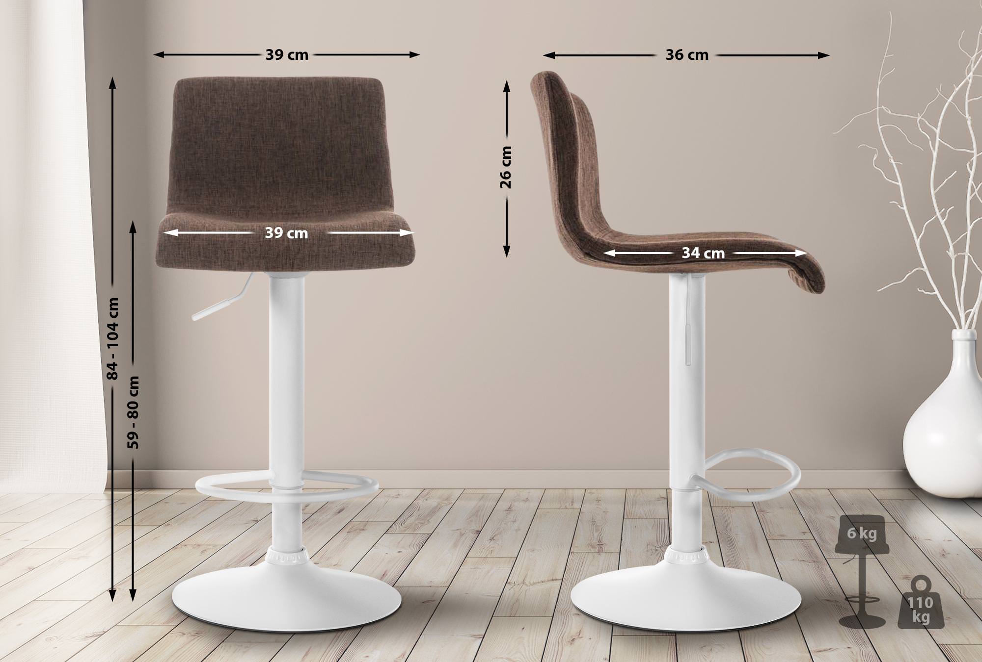 Taburete de Bar Hover en Tela