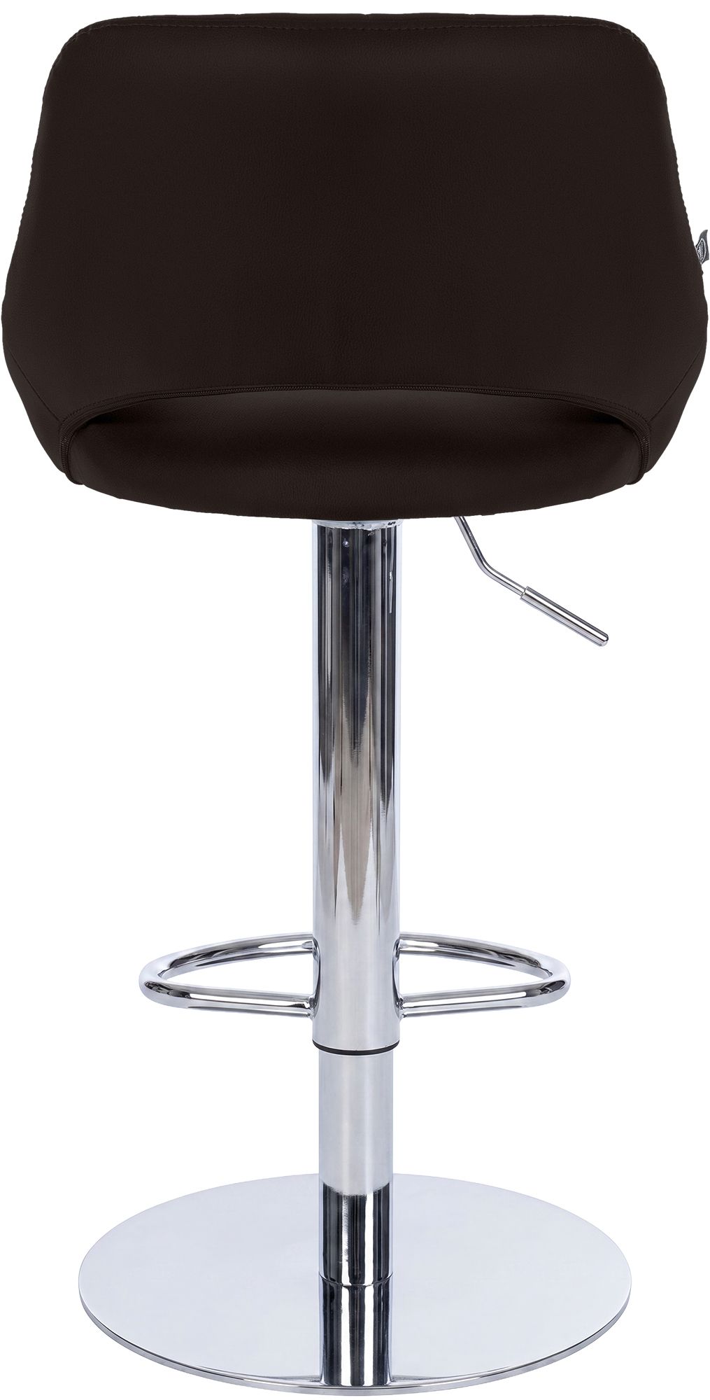 Set de 2 taburetes de bar Milet cromados con base extra pesada