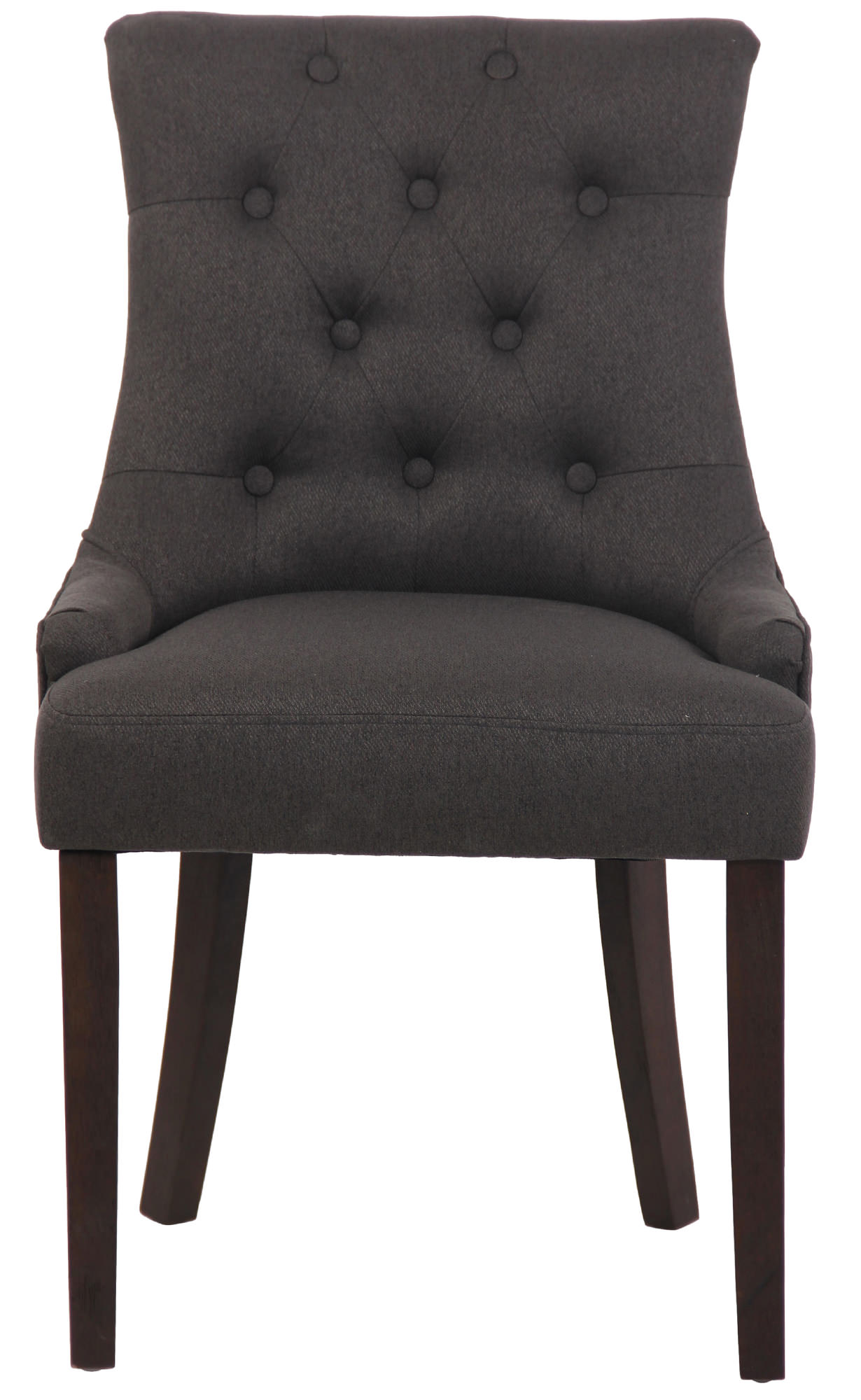 Silla De Comedor Inverness De Tela En Esltilo Chesterfield