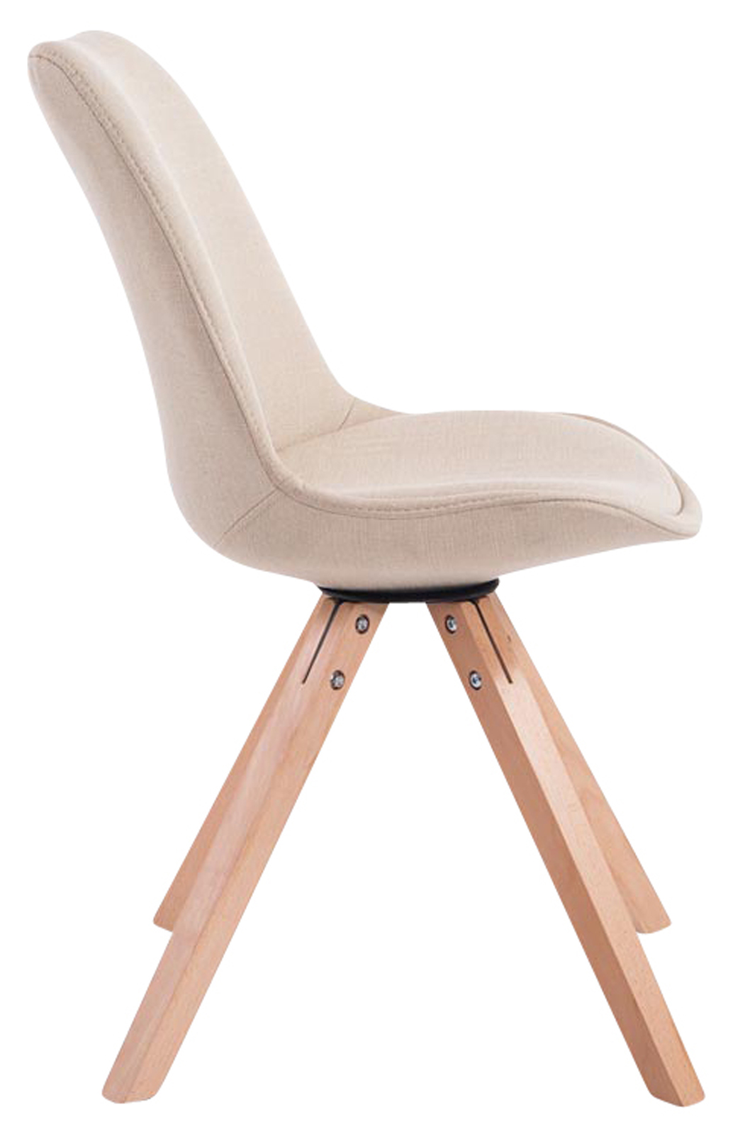 Pack de 4 sillas de comedor Toulouse Square en tela