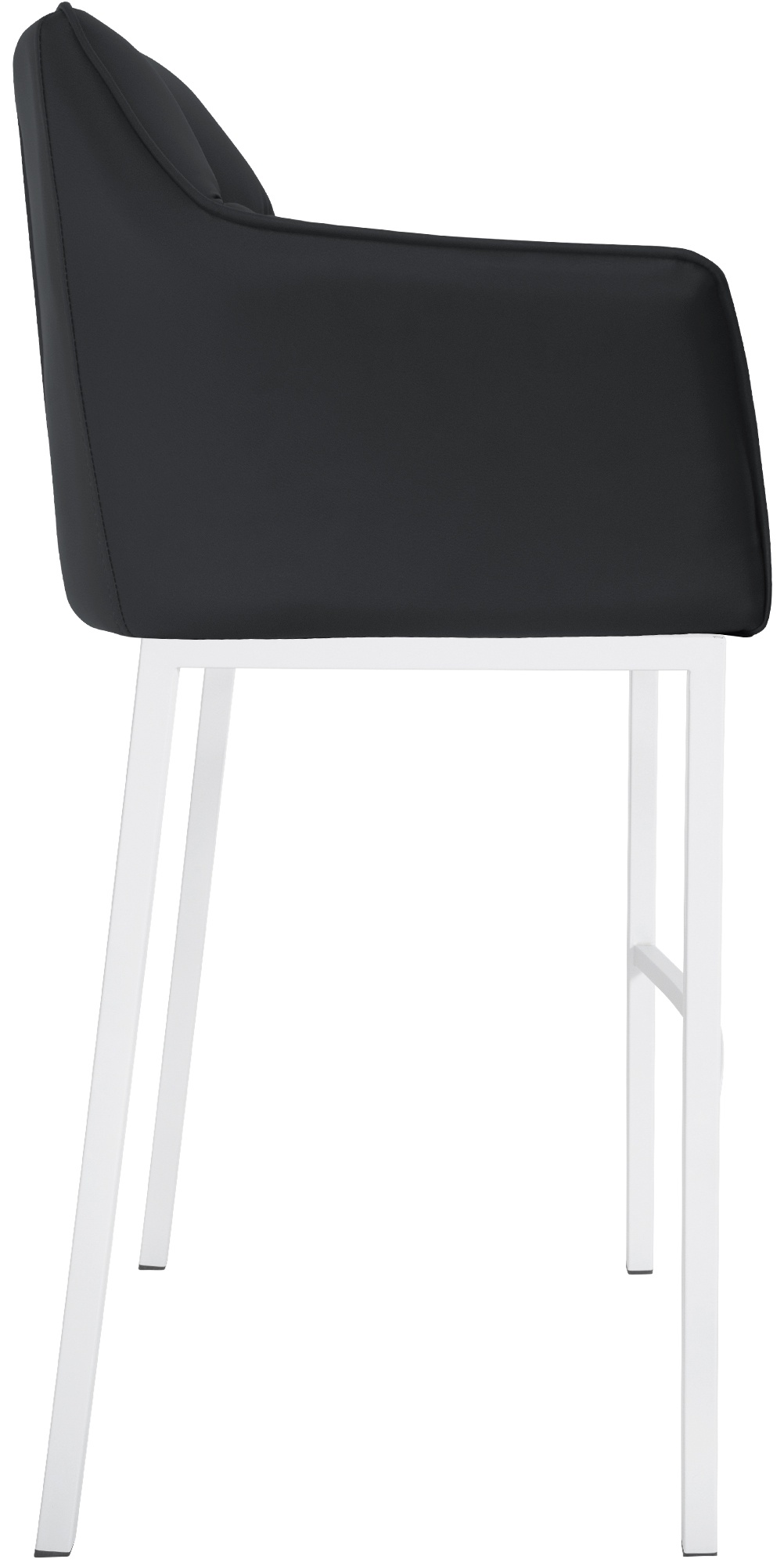 Taburete de bar Damaso cuero sintético con base de cuatro patas