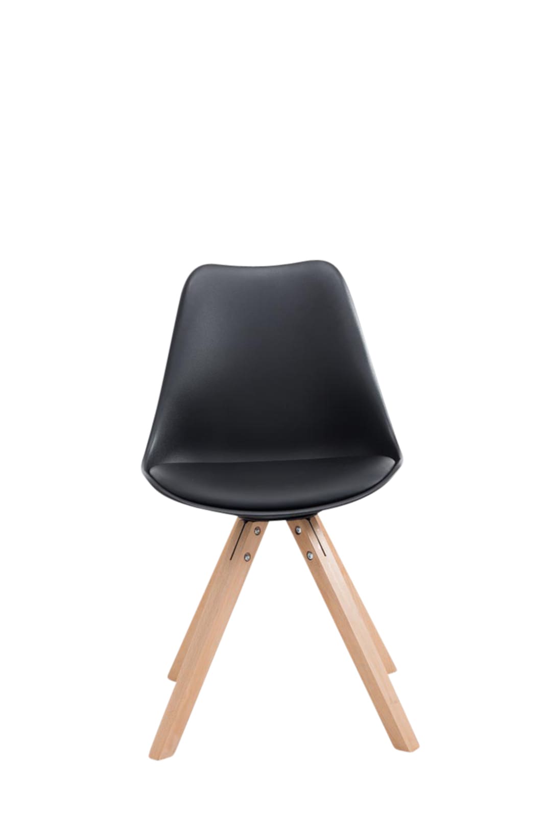 Set de 4 sillas para comedor Toulouse Square en polipiel