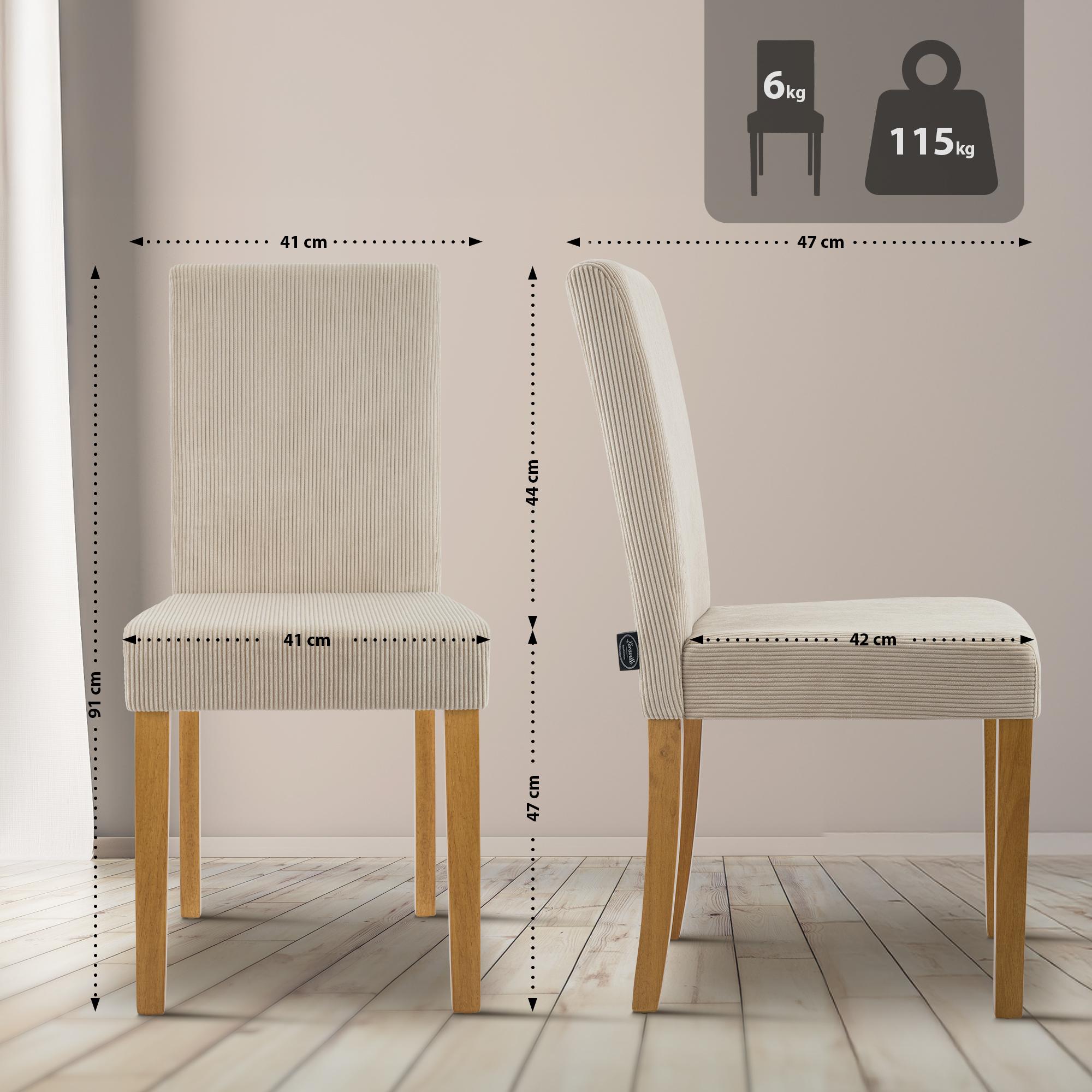 Set de 2 sillas de comedor Ina Pana