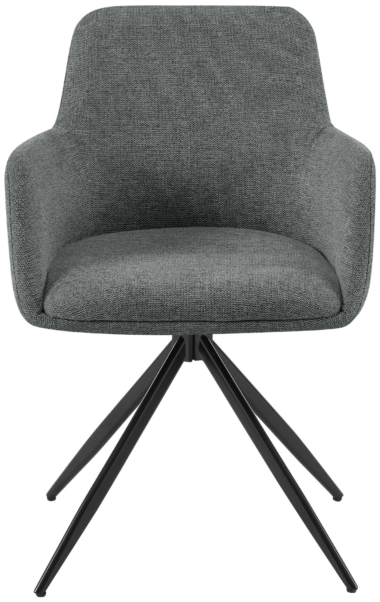 Silla de comedor Olema tapizada en tela