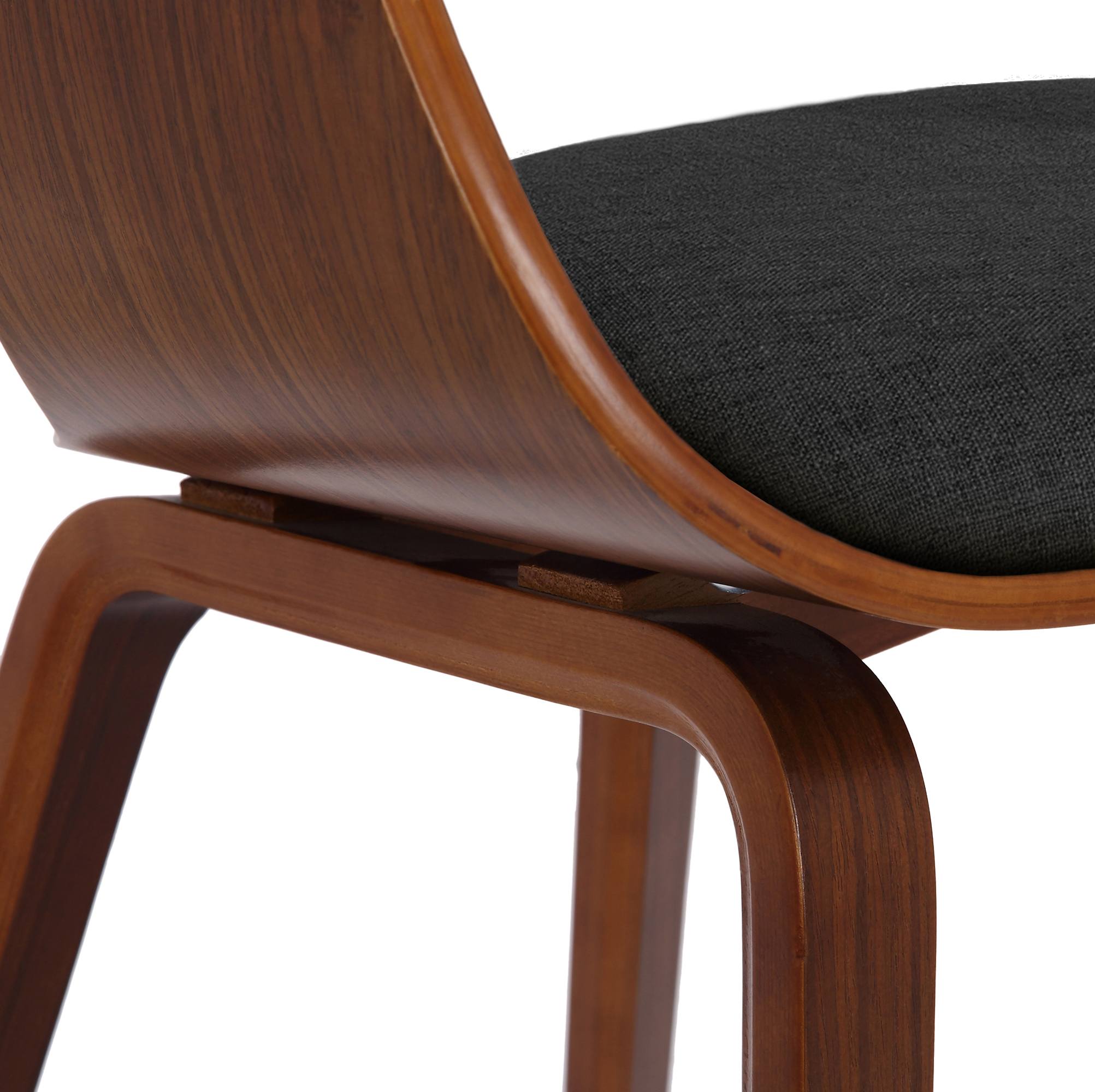 Set de 2 sillas de comedor Kingston de tela y madera