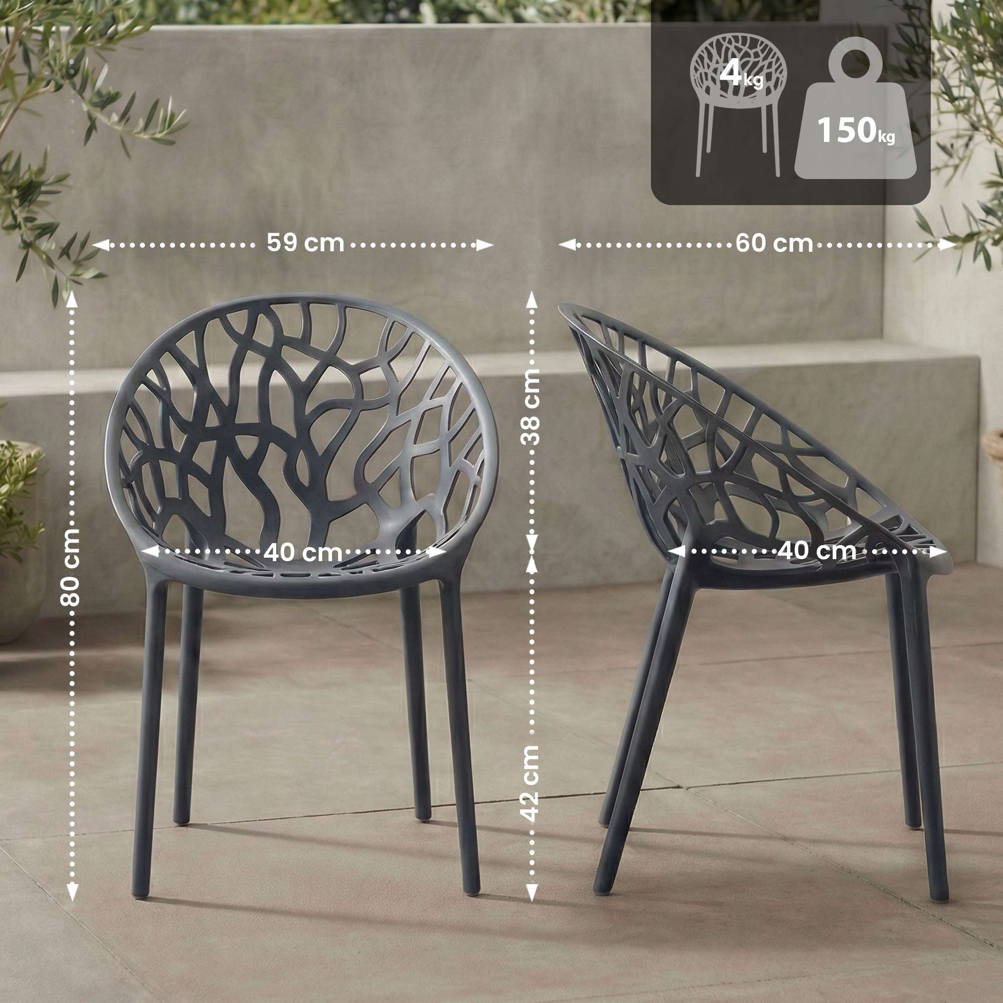Silla de jardin Hope