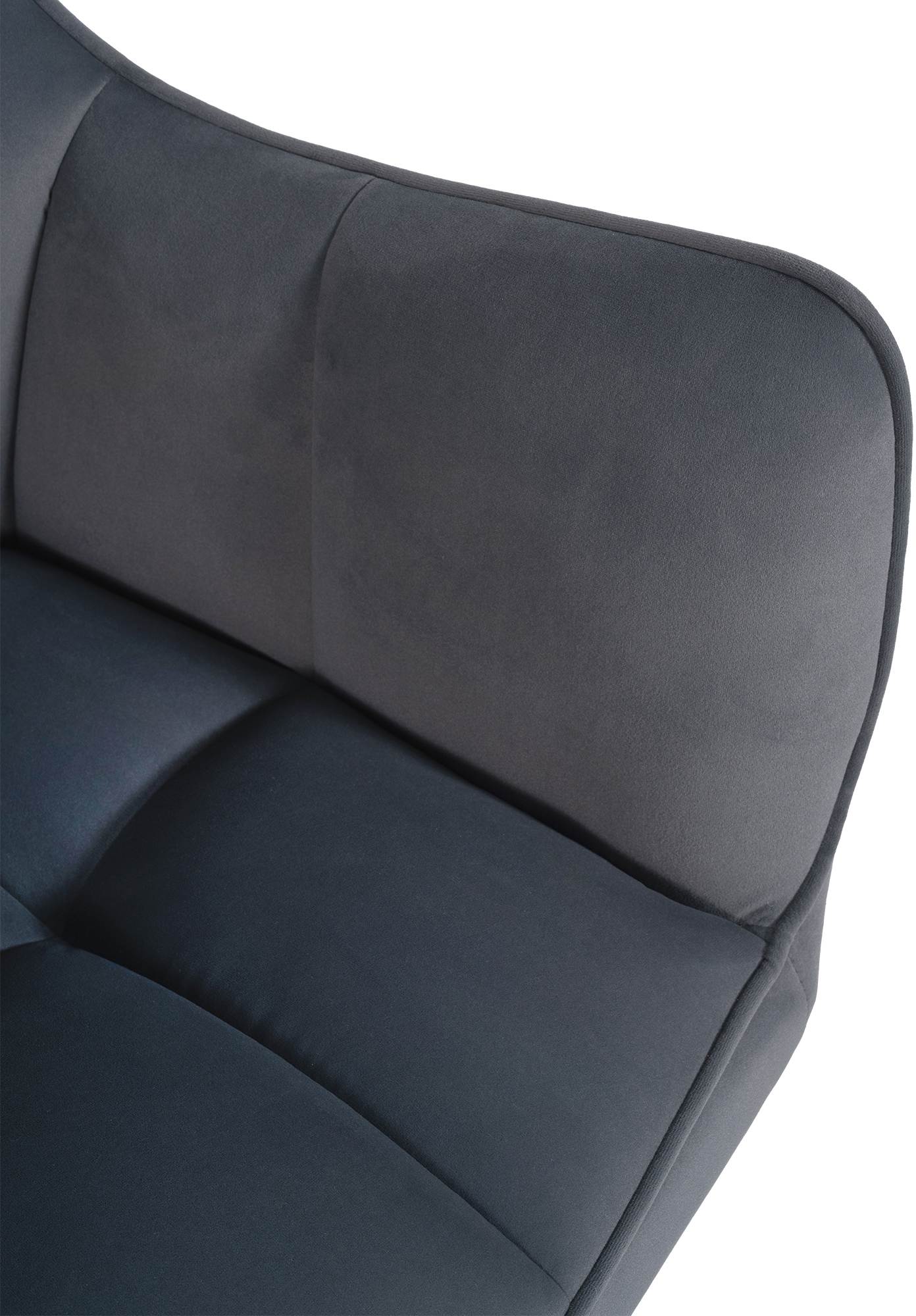 Silla de comedor Swing en terciopelo