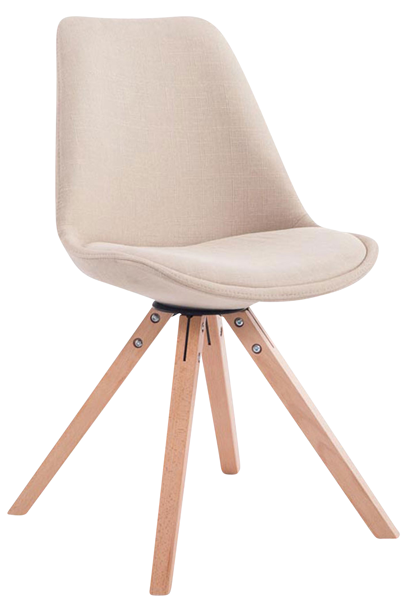 Pack de 4 sillas de comedor Toulouse Square en tela