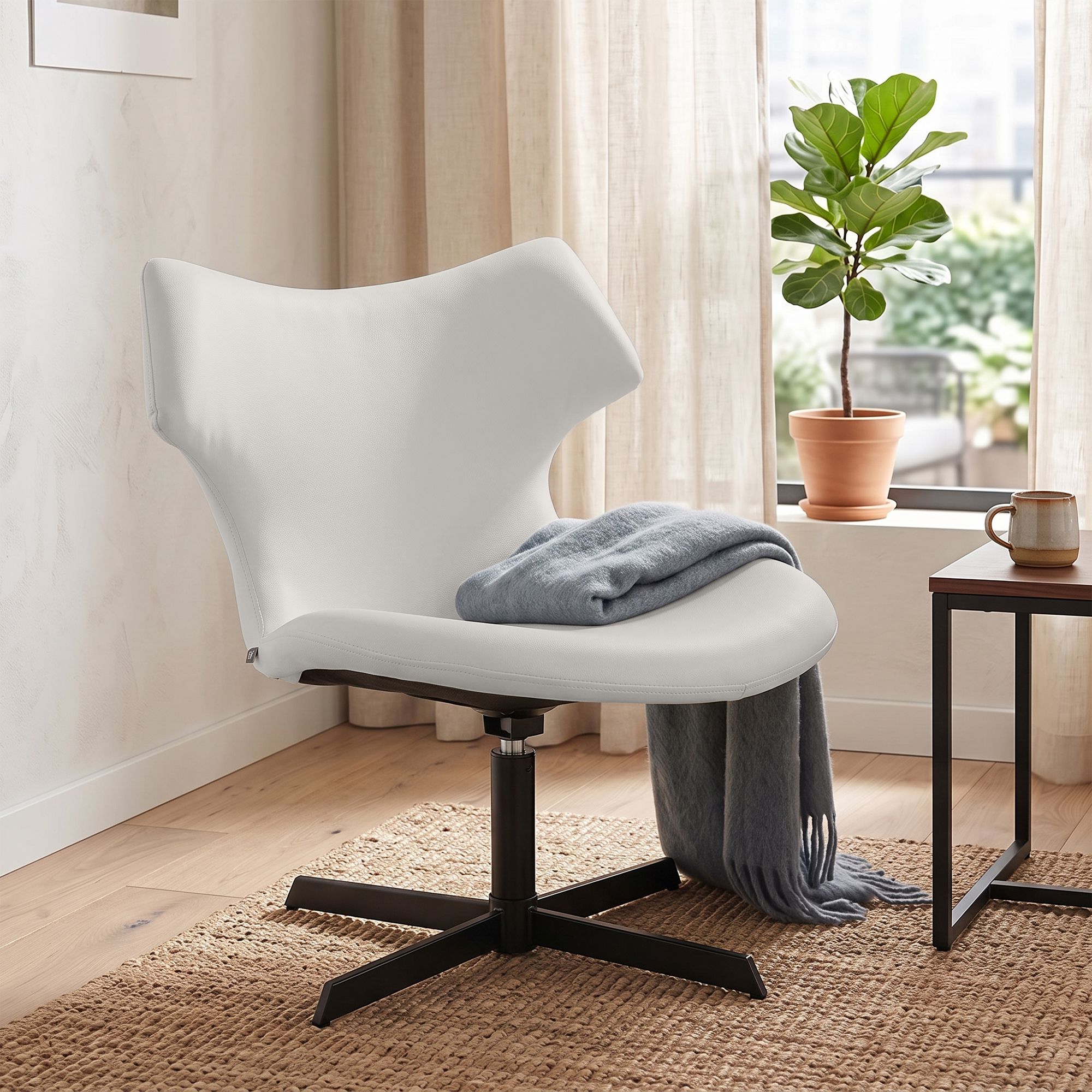 Set de 2 sillas lounge Welland de polipiel
