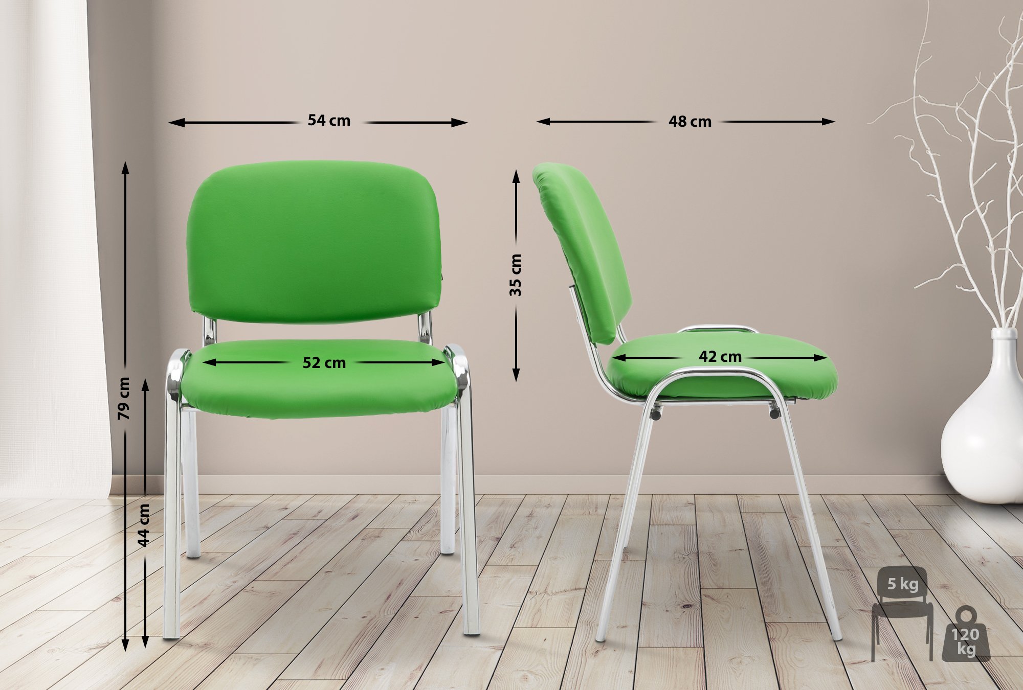 Silla De Conferencia Ken Chrom