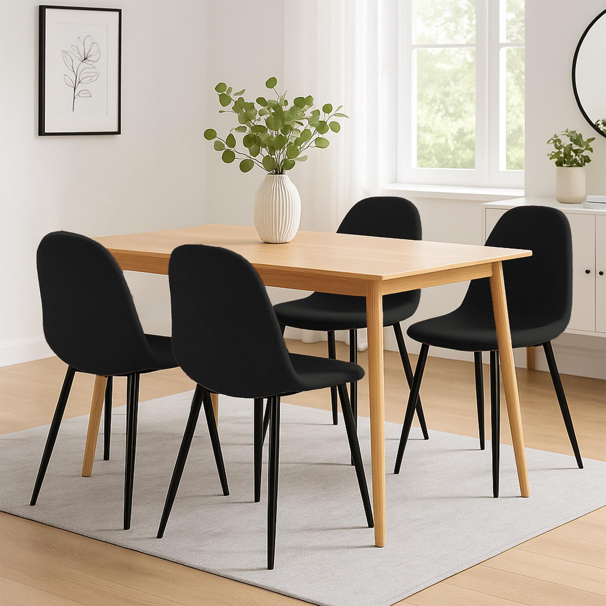 Conjunto de 4 sillas de comedor Napier