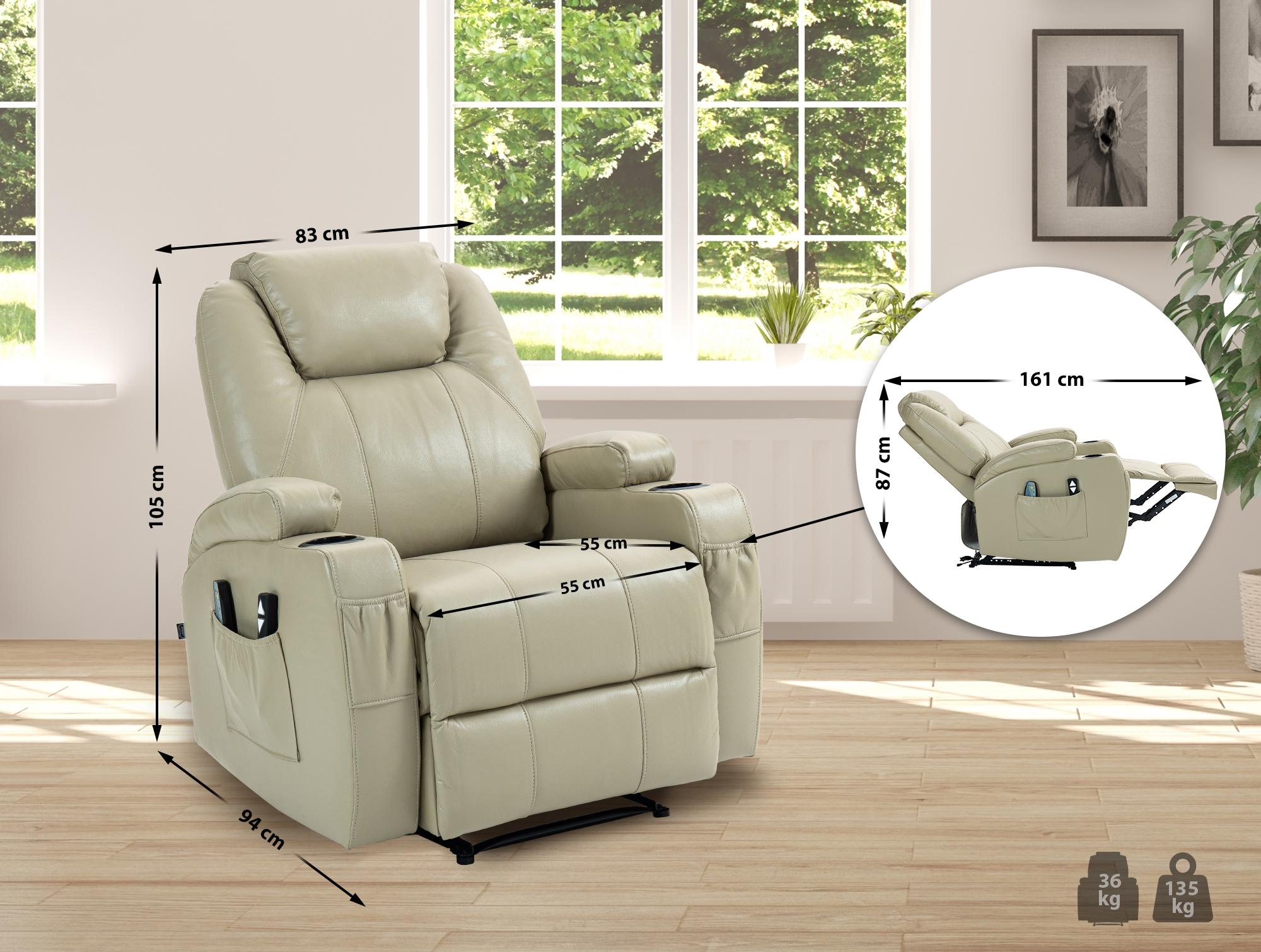 Sillón Hepler con función de masaje