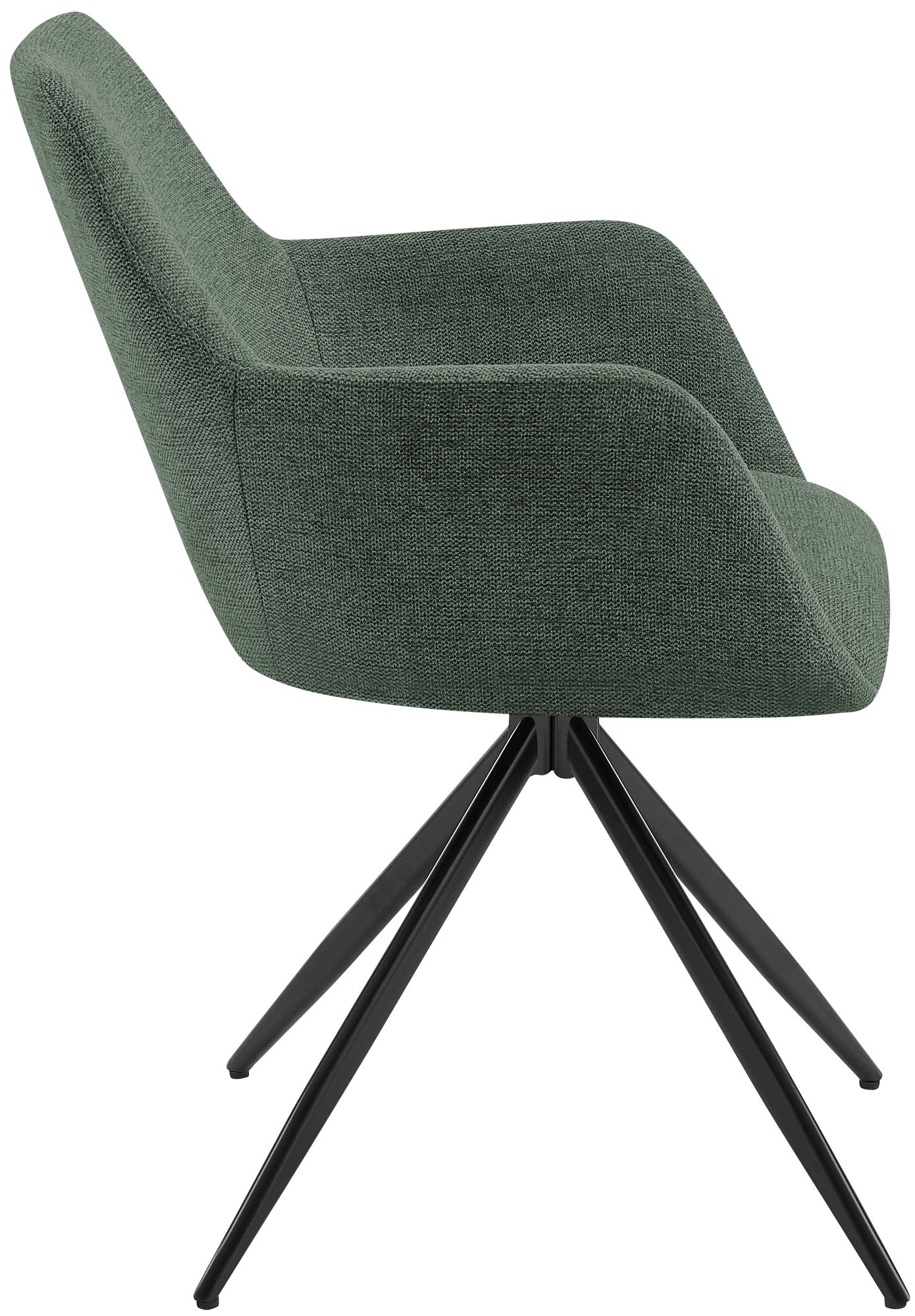 Silla de comedor Olema tapizada en tela
