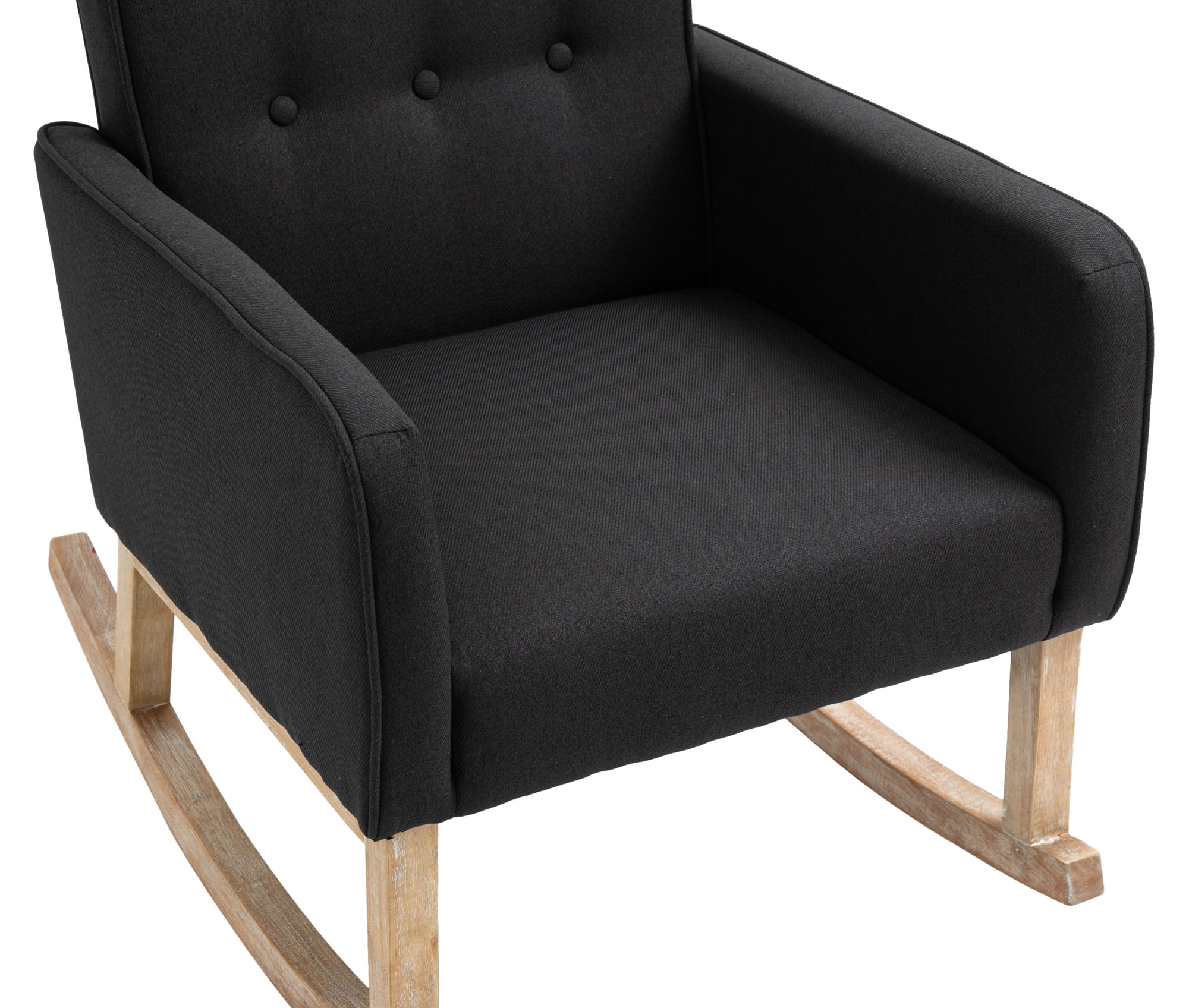 Silla mecedora Dream tapizada en tela