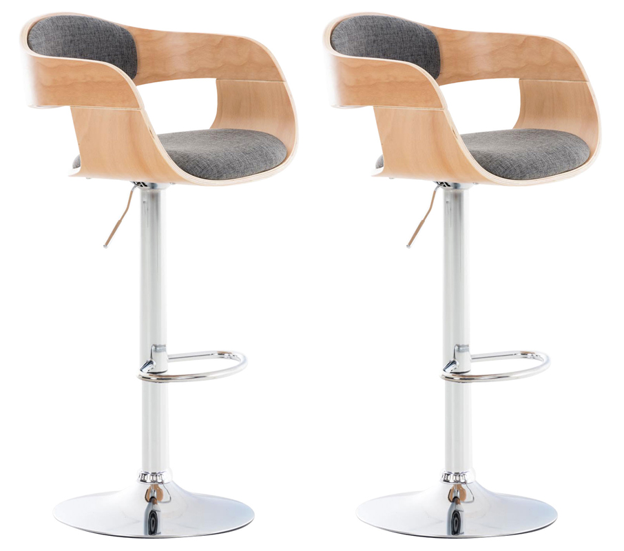 Set De 2 Taburetes Kingston En Tela