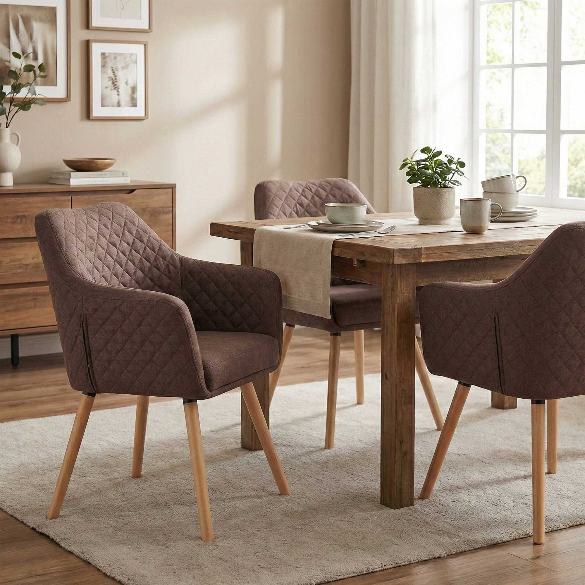 Silla de comedor Gent tela