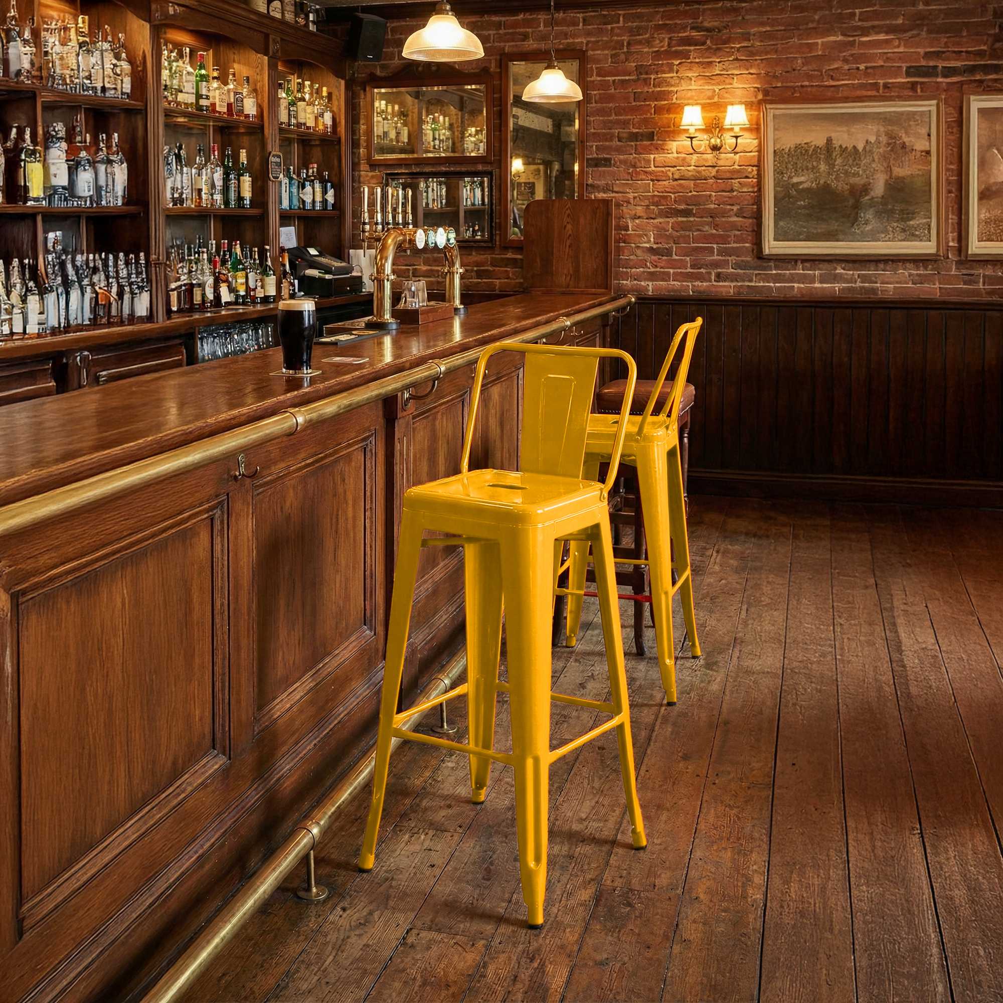 Juego de 4 taburetes de bar Mason