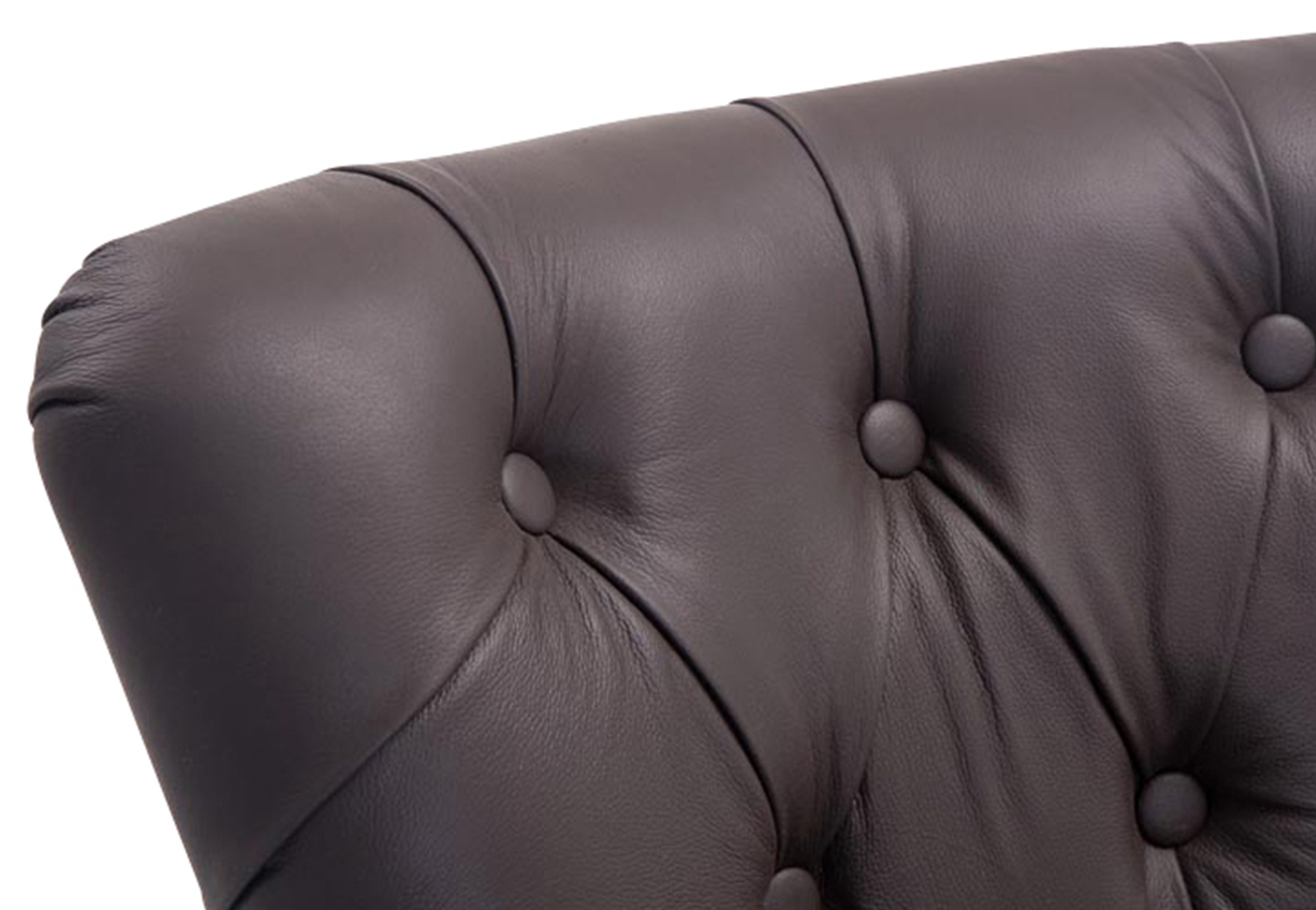 Taburete Lakewood Cuero Aútentico & Madera Clara