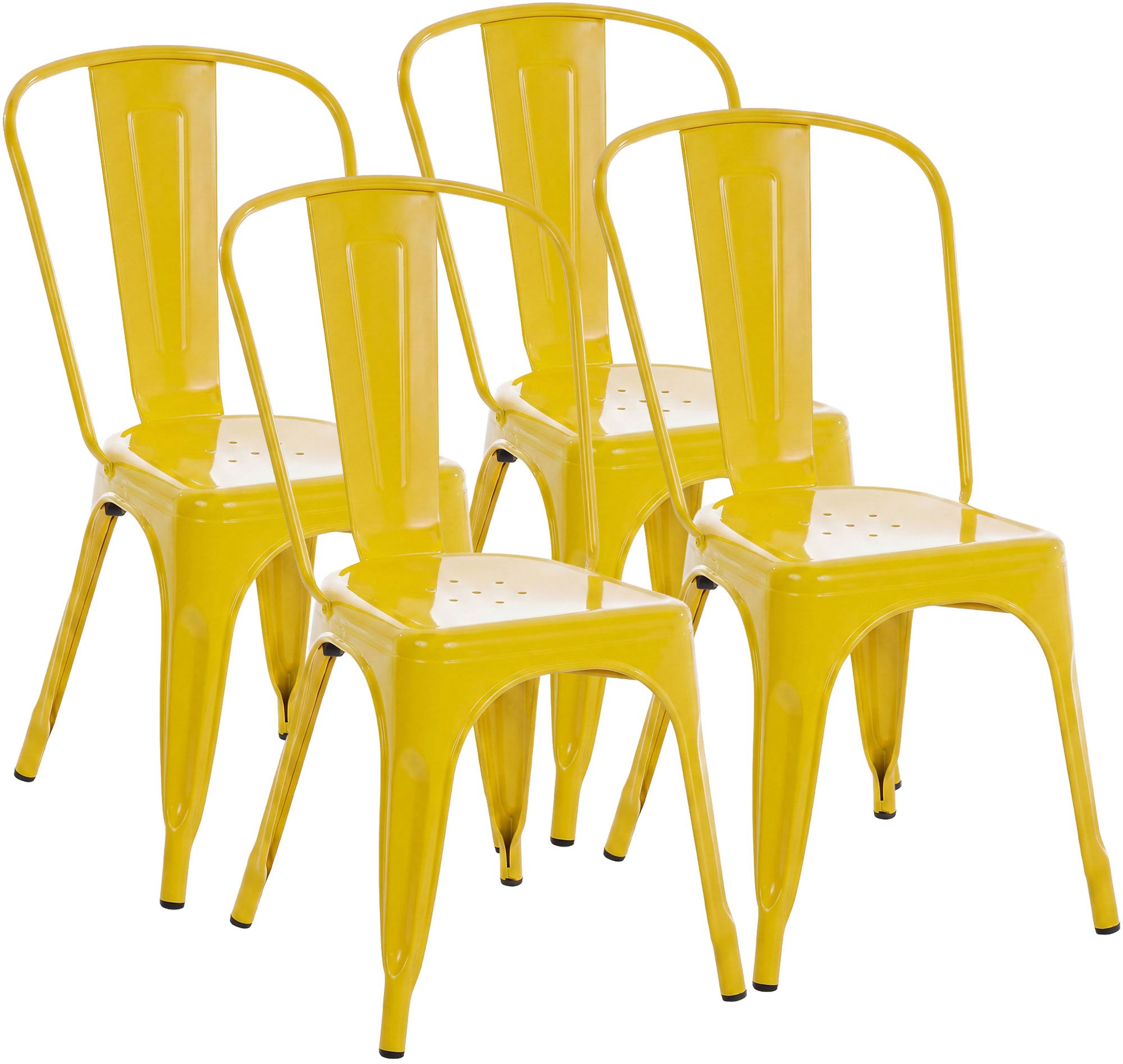 Set de 4 Sillas Apilables Benedikt