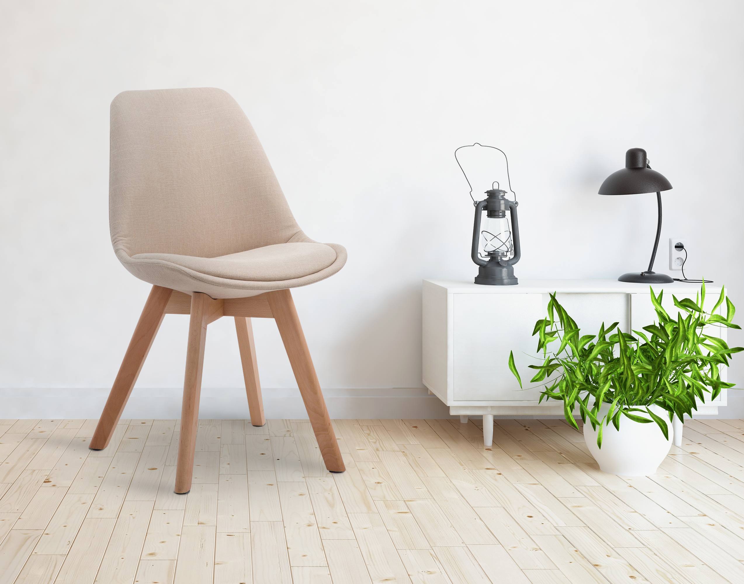 Silla De Comedor Borneo V2 En Tela