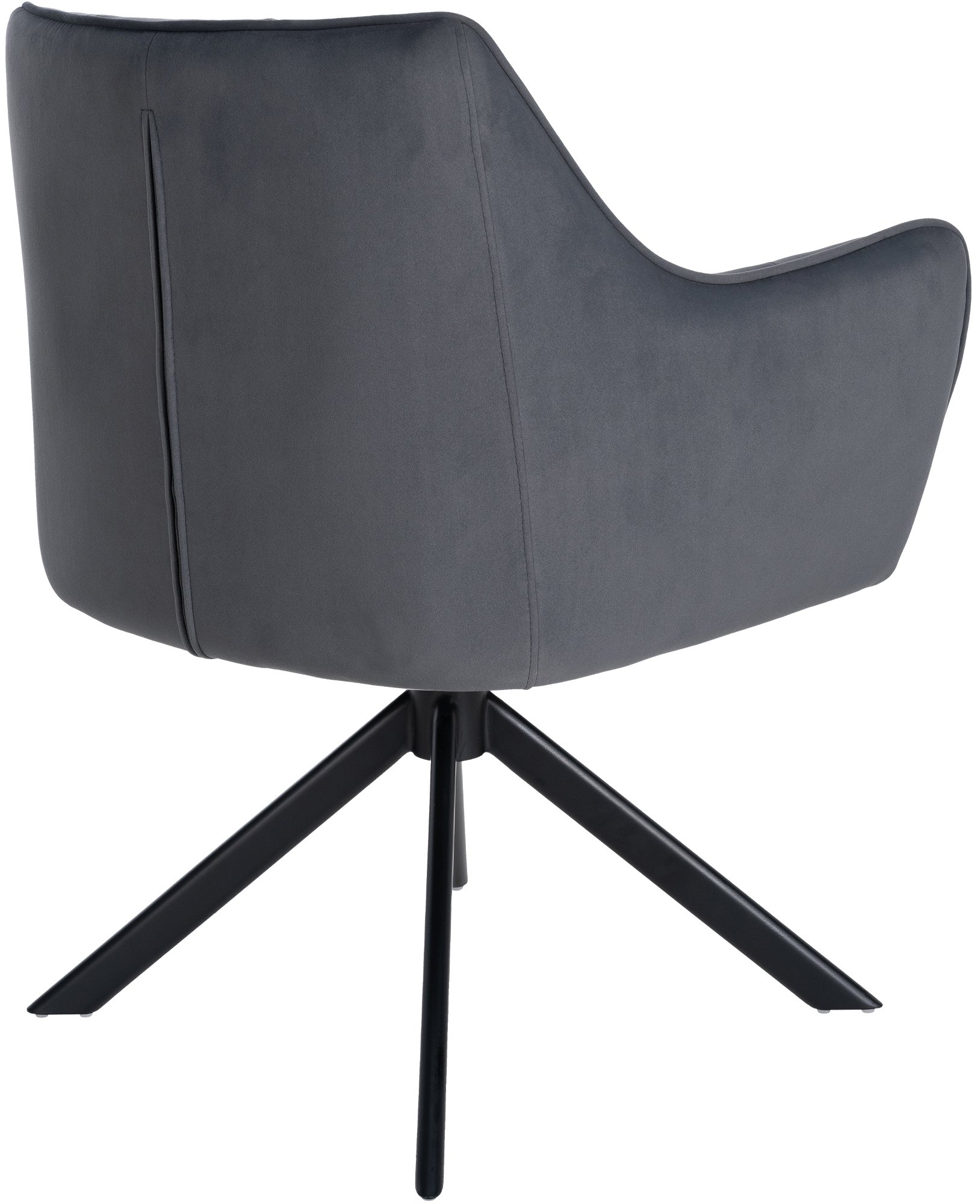 Silla de comedor Swing en terciopelo