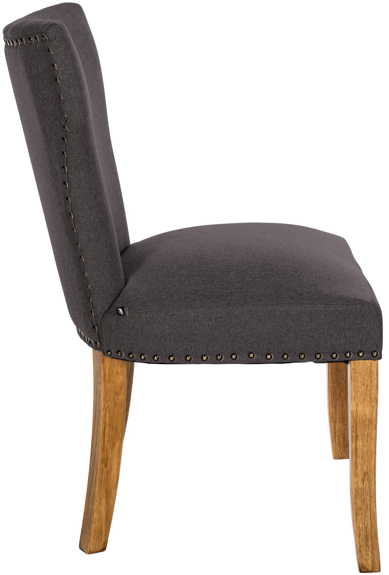 Set de 2 sillas de comedor Zadar en tela