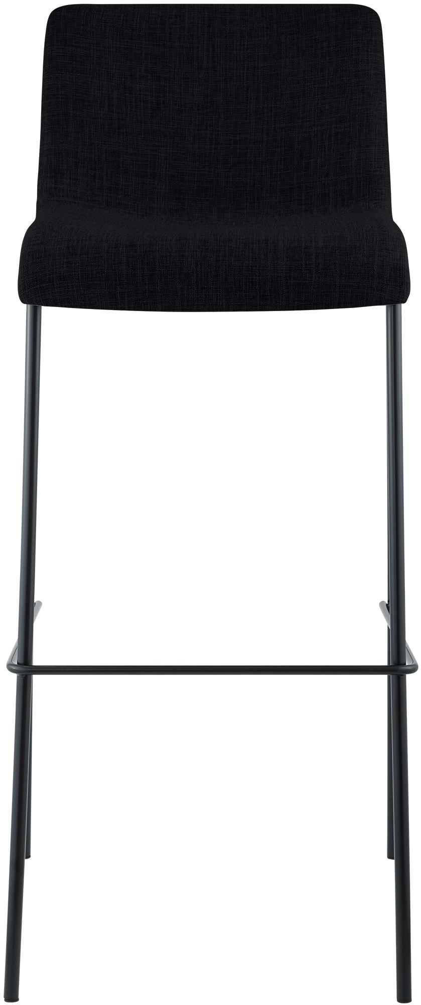 Juego de 2 taburetes de bar Hover, tela, base de cuatro patas