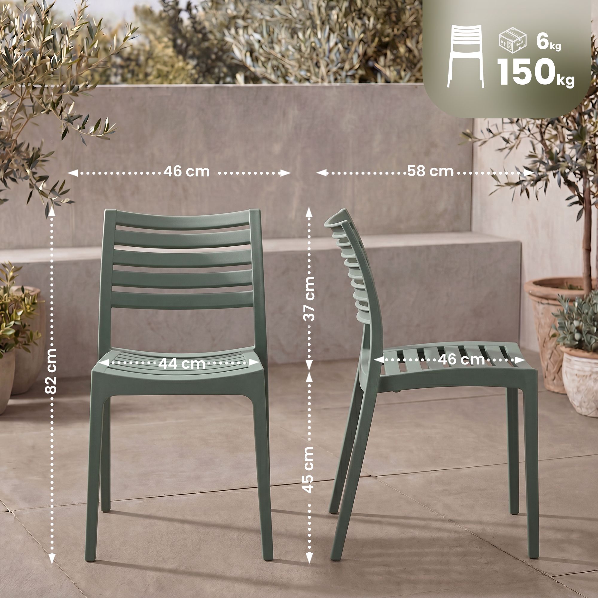Silla de jardín Arkon