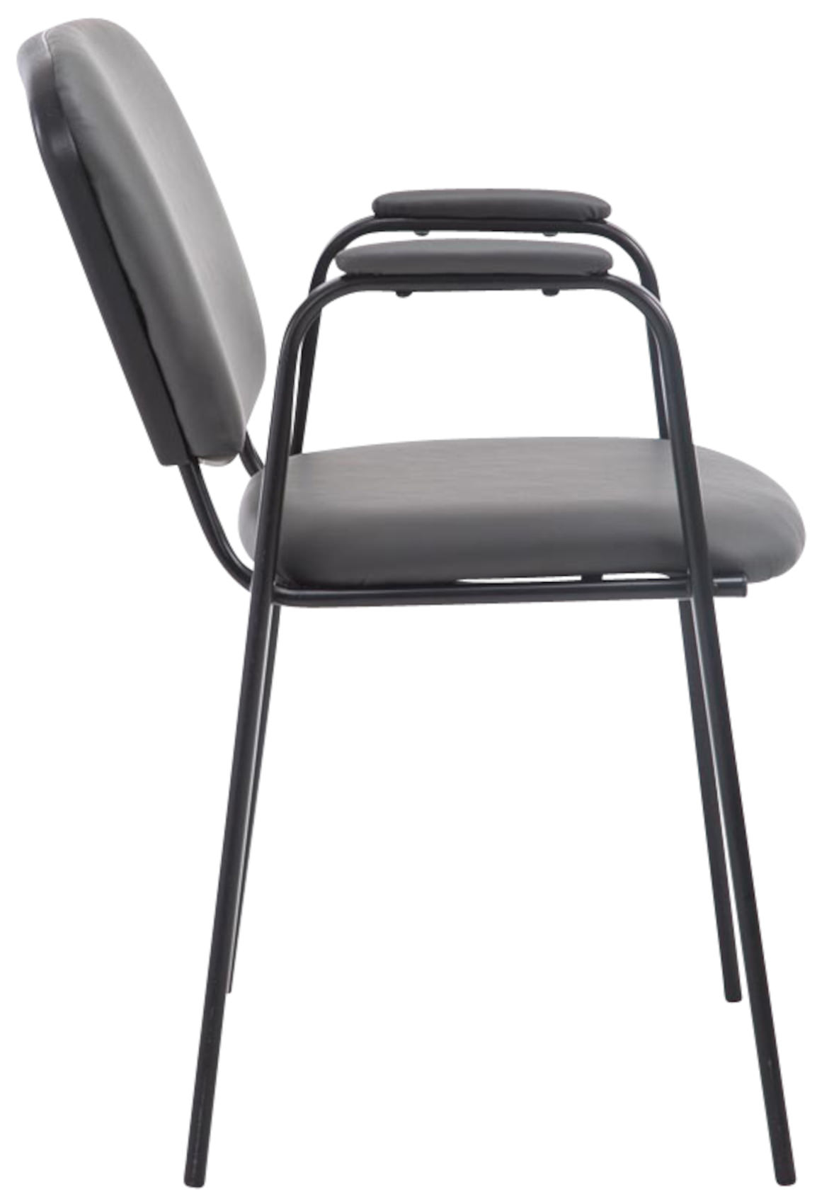 Set de 4 sillas apilables Ken Pro de piel sintética