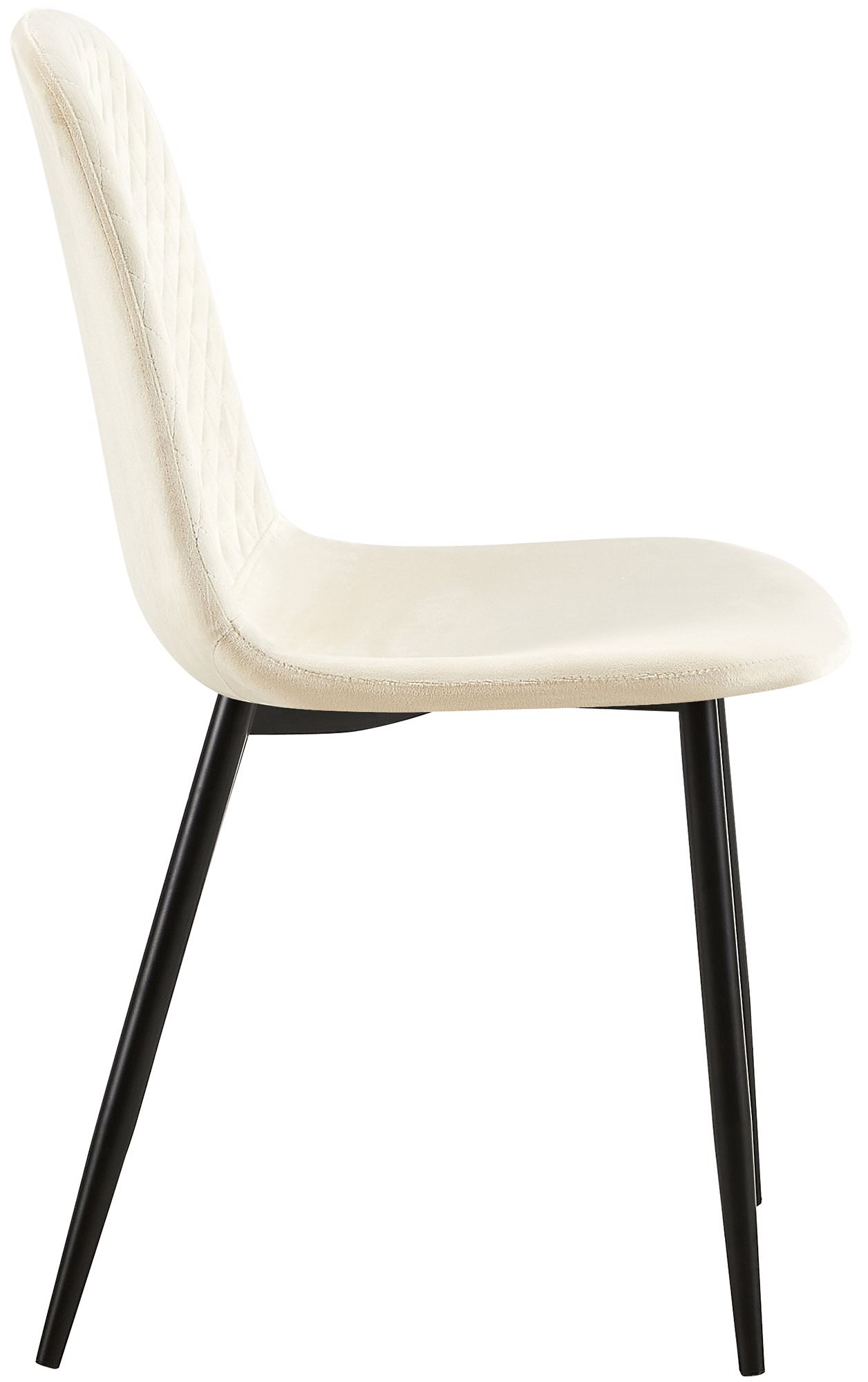 Set de 4 sillas de comedor Giverny en tela o terciopelo