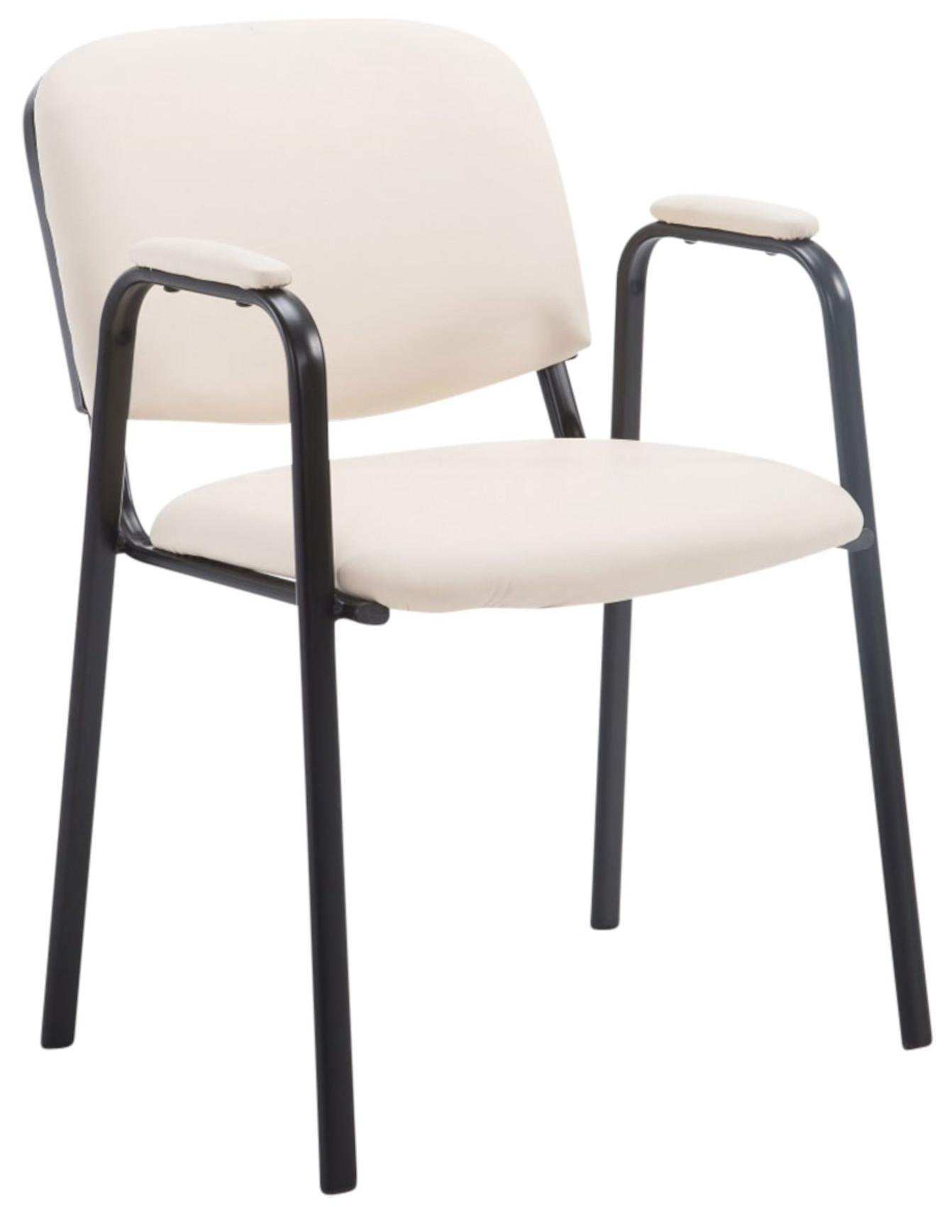 Set de 4 sillas apilables Ken Pro de piel sintética