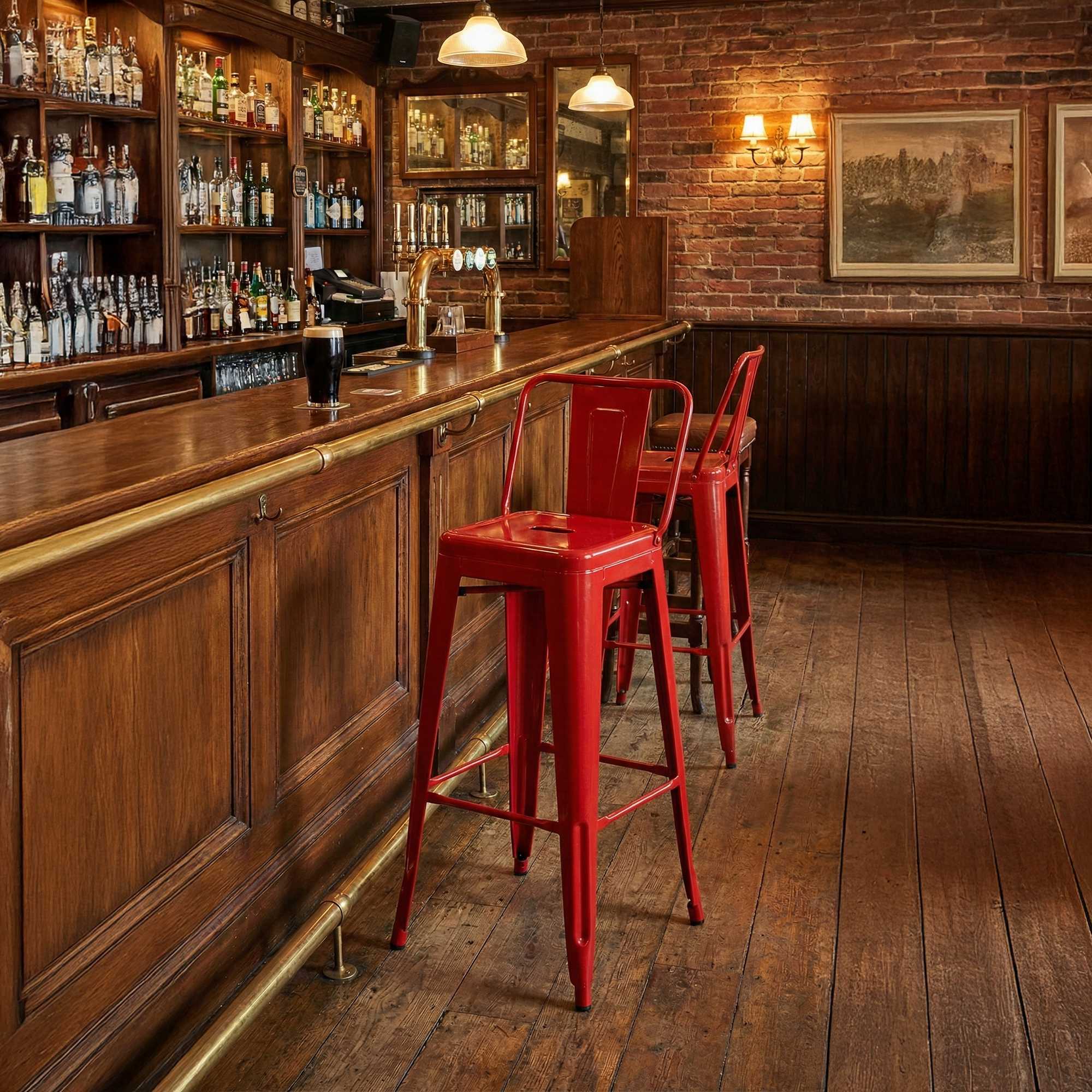 Juego de 4 taburetes de bar Mason