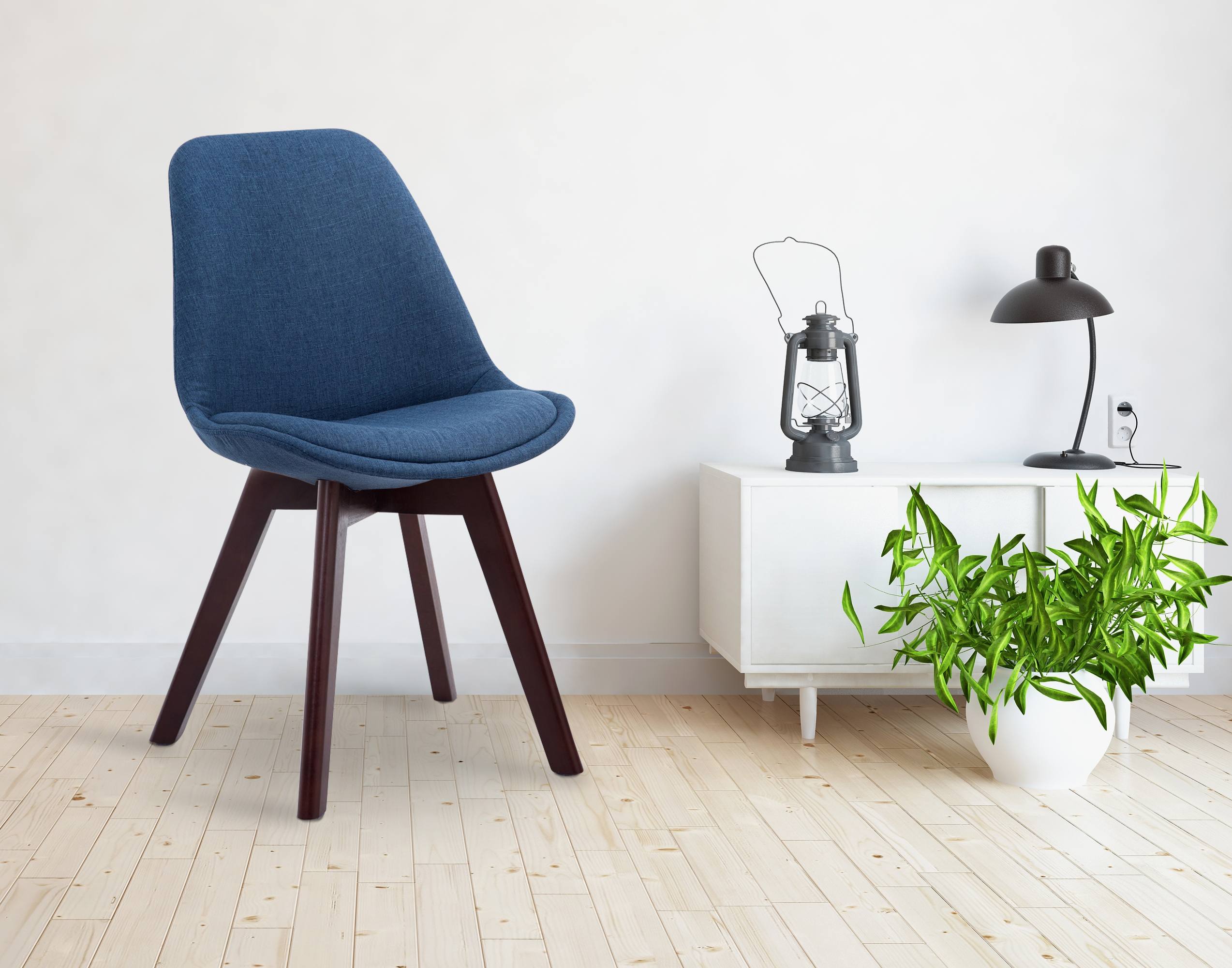 Silla De Comedor Borneo V2 En Tela
