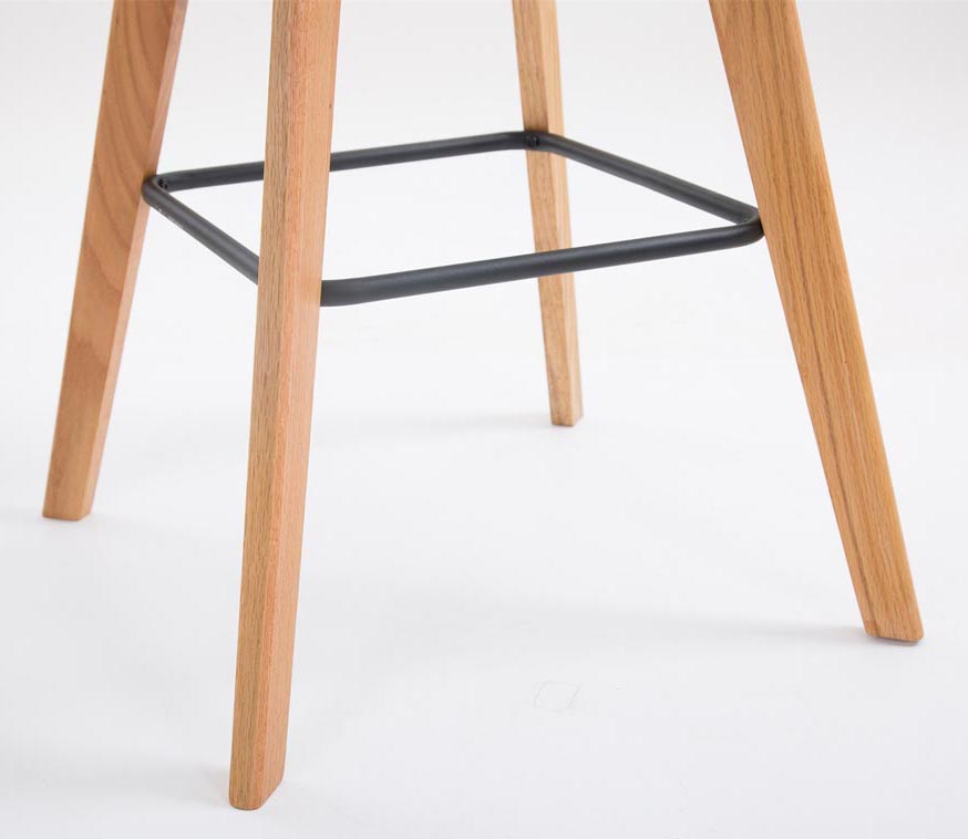 Set De 2 Taburetes De Bar Metz Con Asiento En Polipropileno