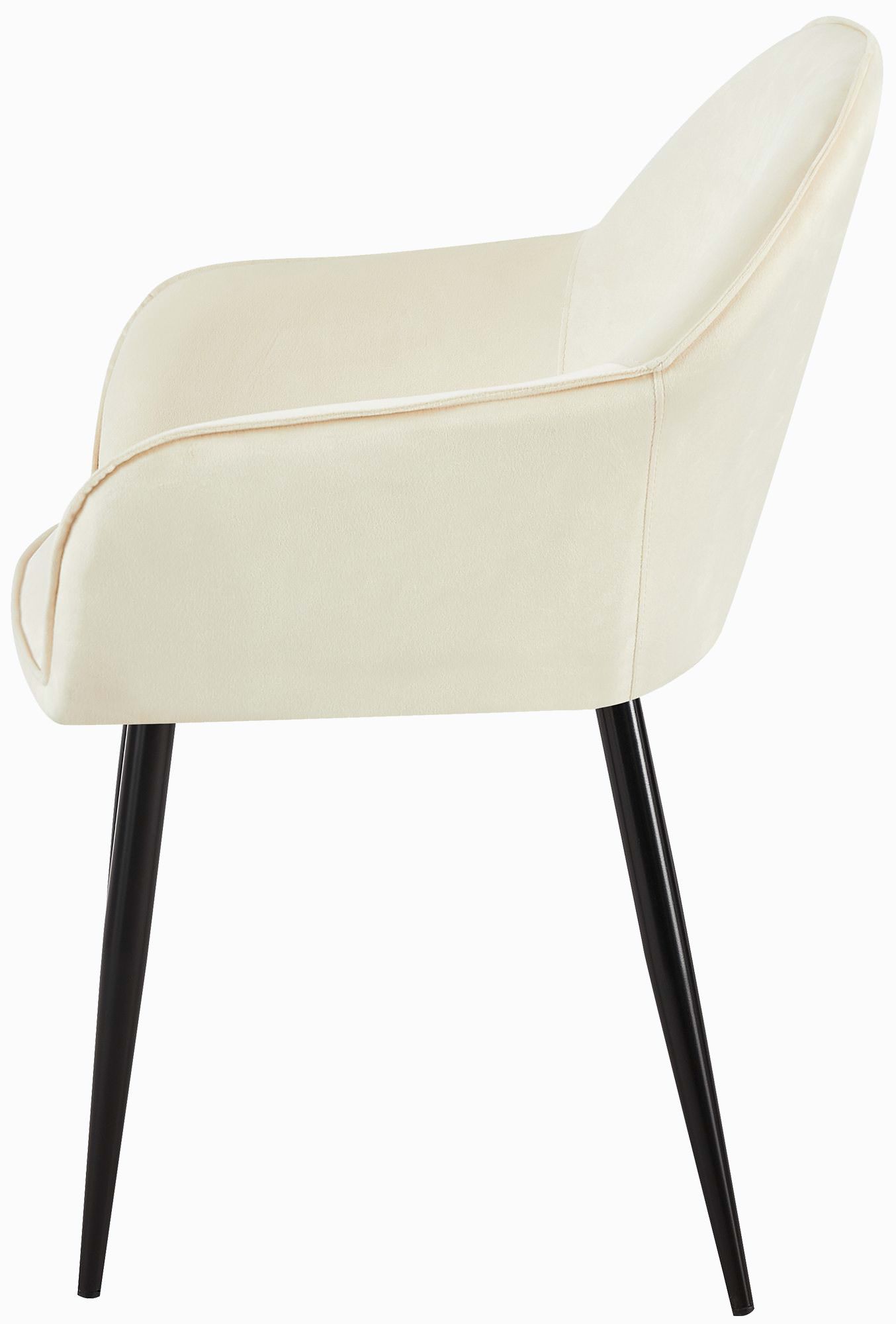 Set de 2 Sillas de comedor Boise en terciopelo