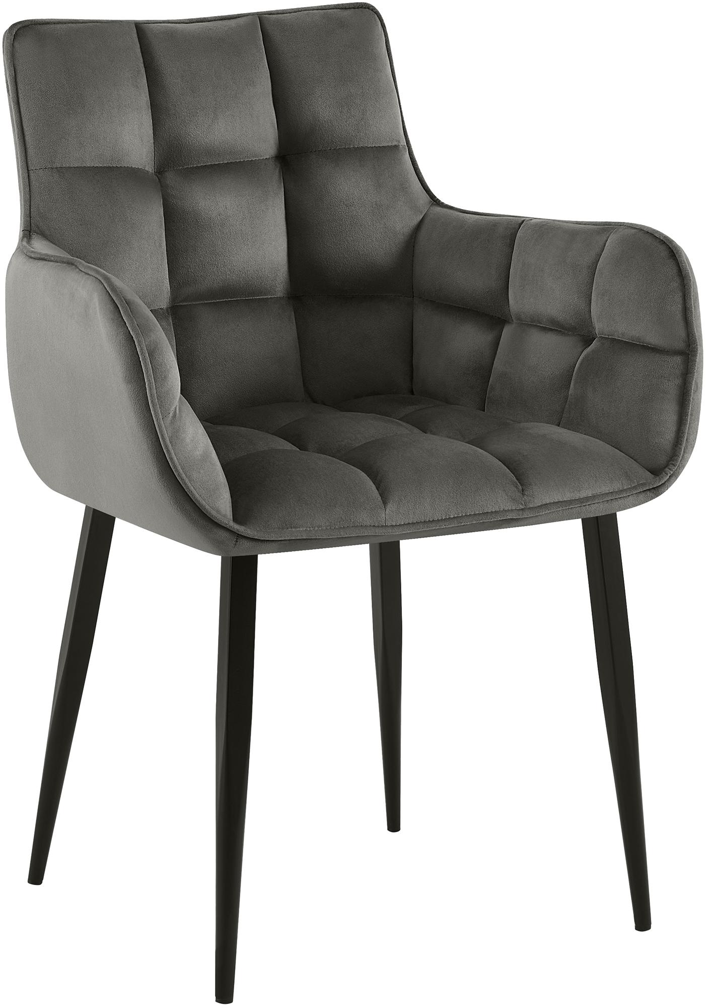 Silla de comedor de terciopelo Tirana