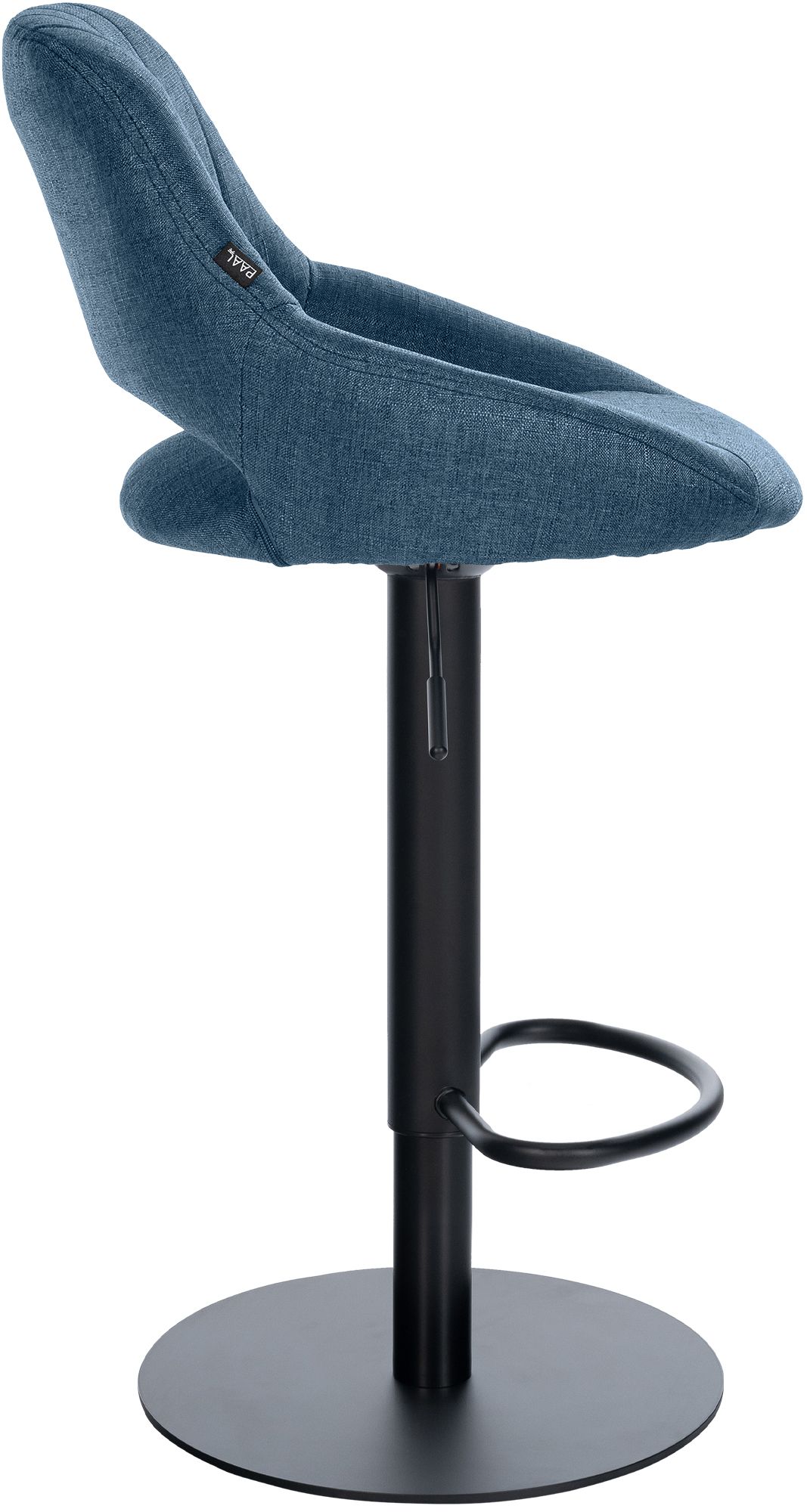 Taburete de bar Milet negro con base extra pesada