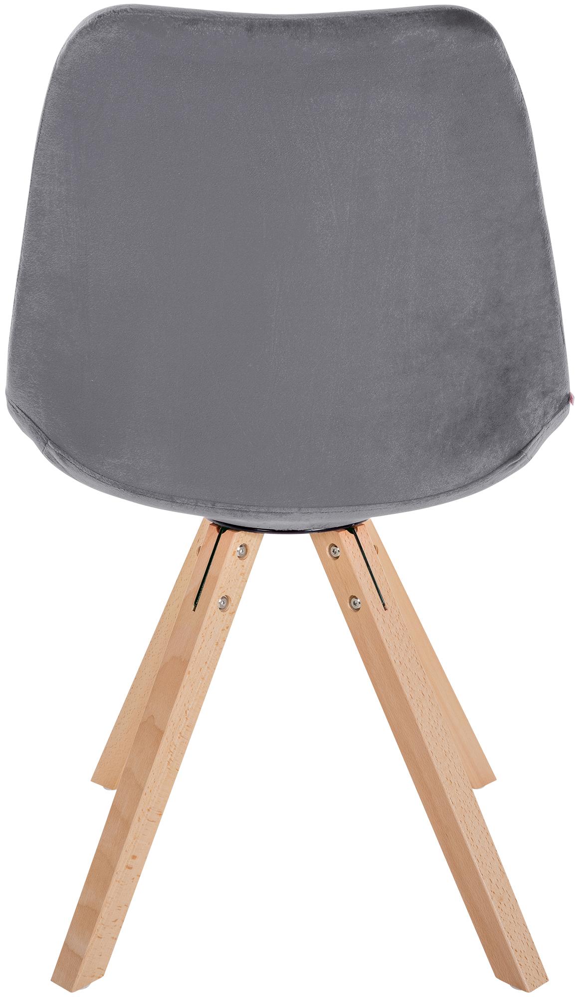 Silla de salón Sofia tapizada en terciopelo