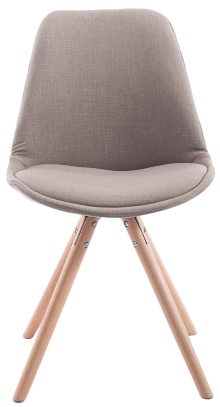 Set de 4 sillas de comedor Toulouse en tela