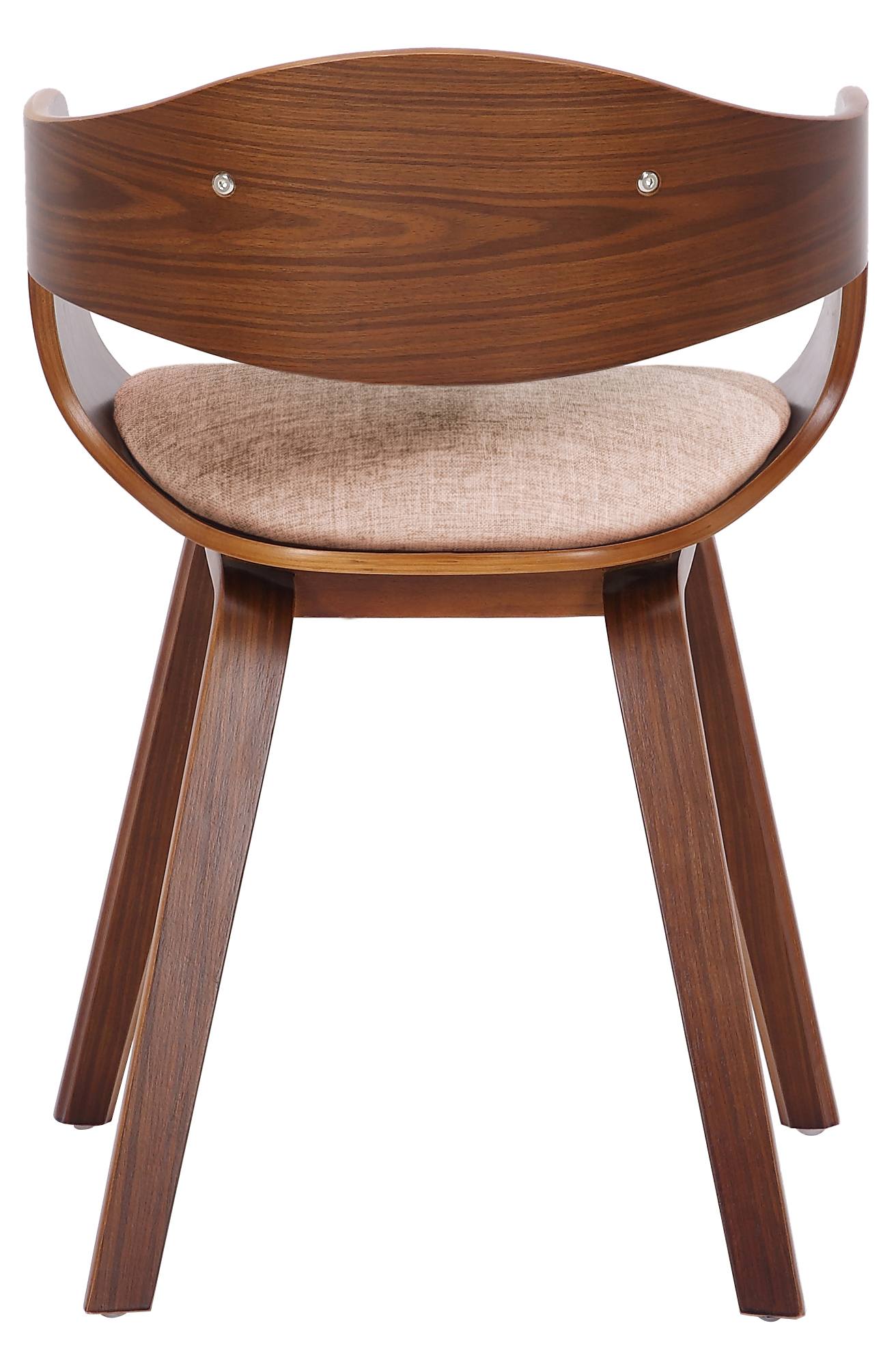Set de 2 sillas de comedor Kingston de tela y madera