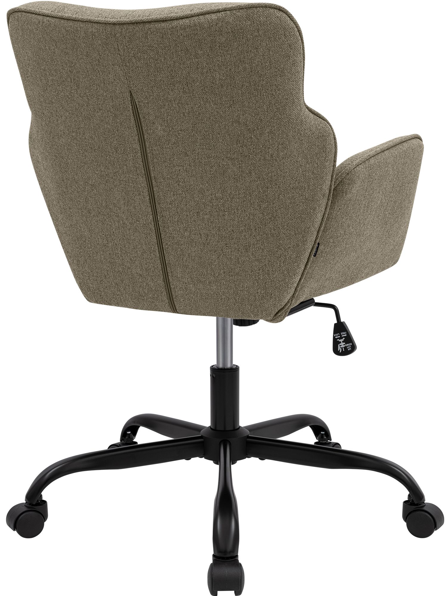 Silla de oficina Amado con tapizado en tela