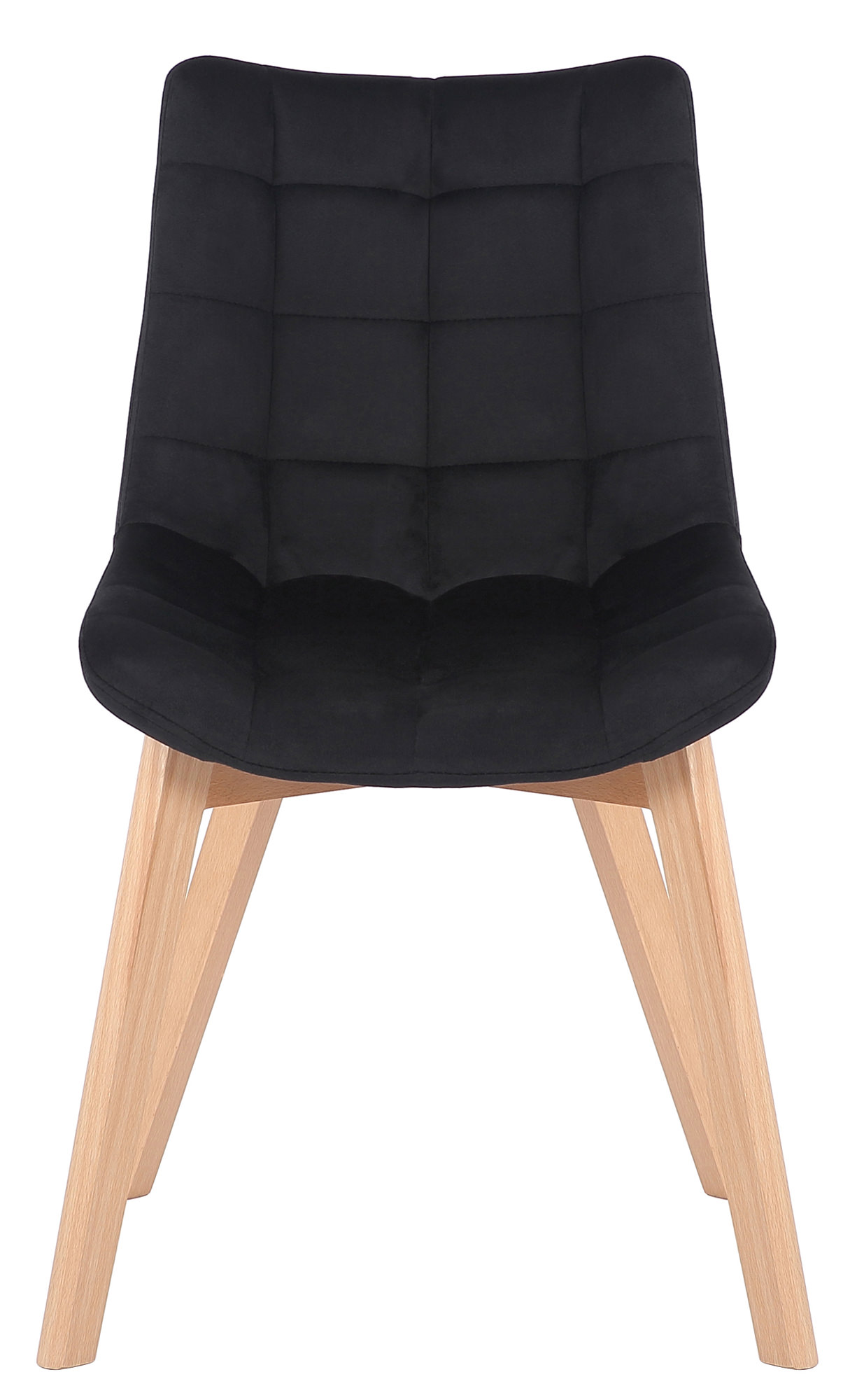 Silla de comedor Passaic en terciopelo