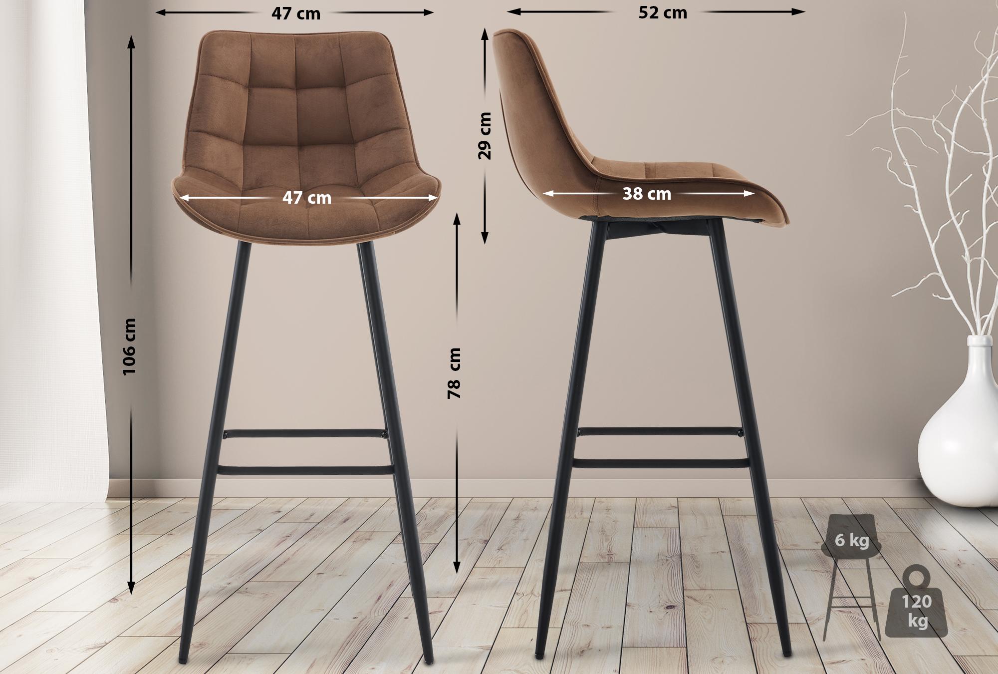 Set de 2 Taburetes de bar Dartford