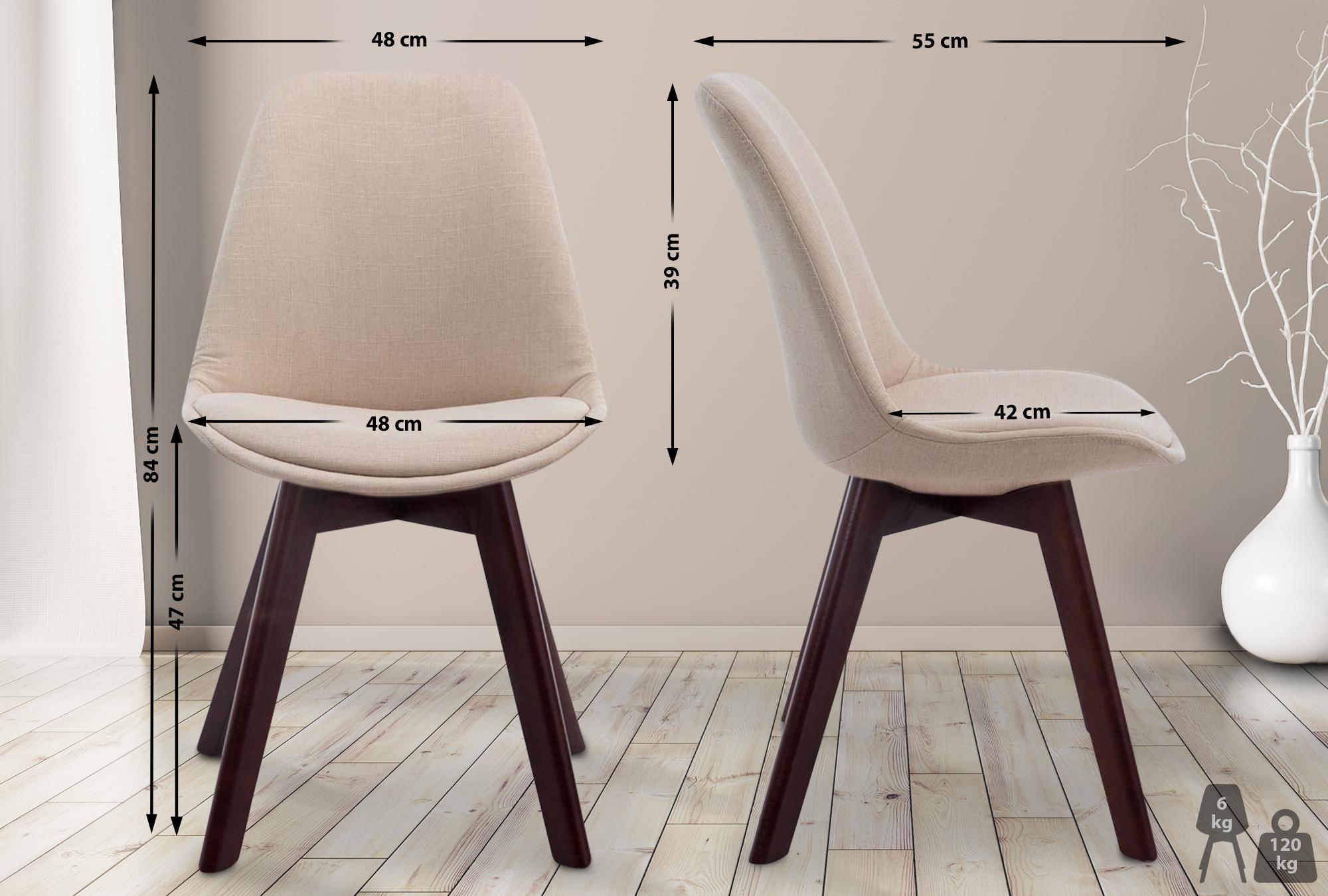 Silla De Comedor Borneo V2 En Tela