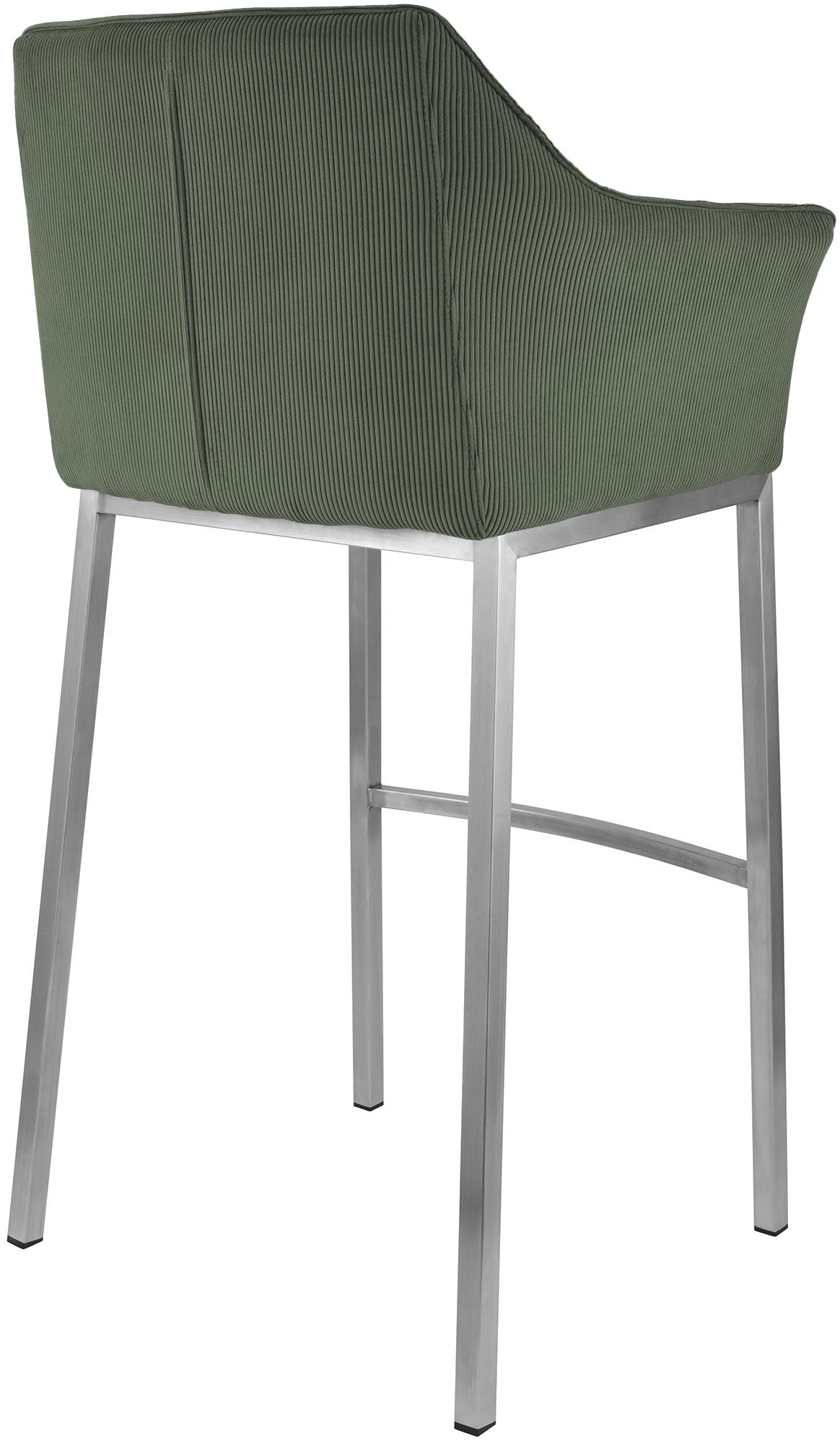 Taburete de bar Damaso Cord con base de cuatro patas