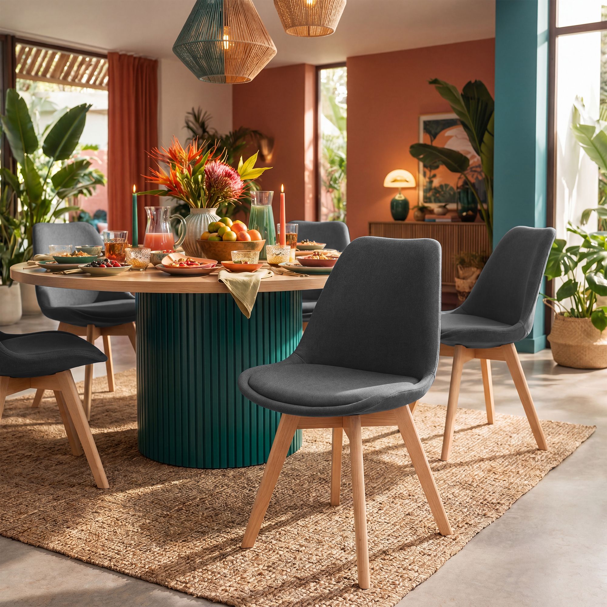 Juego de 4 sillas de comedor Linares